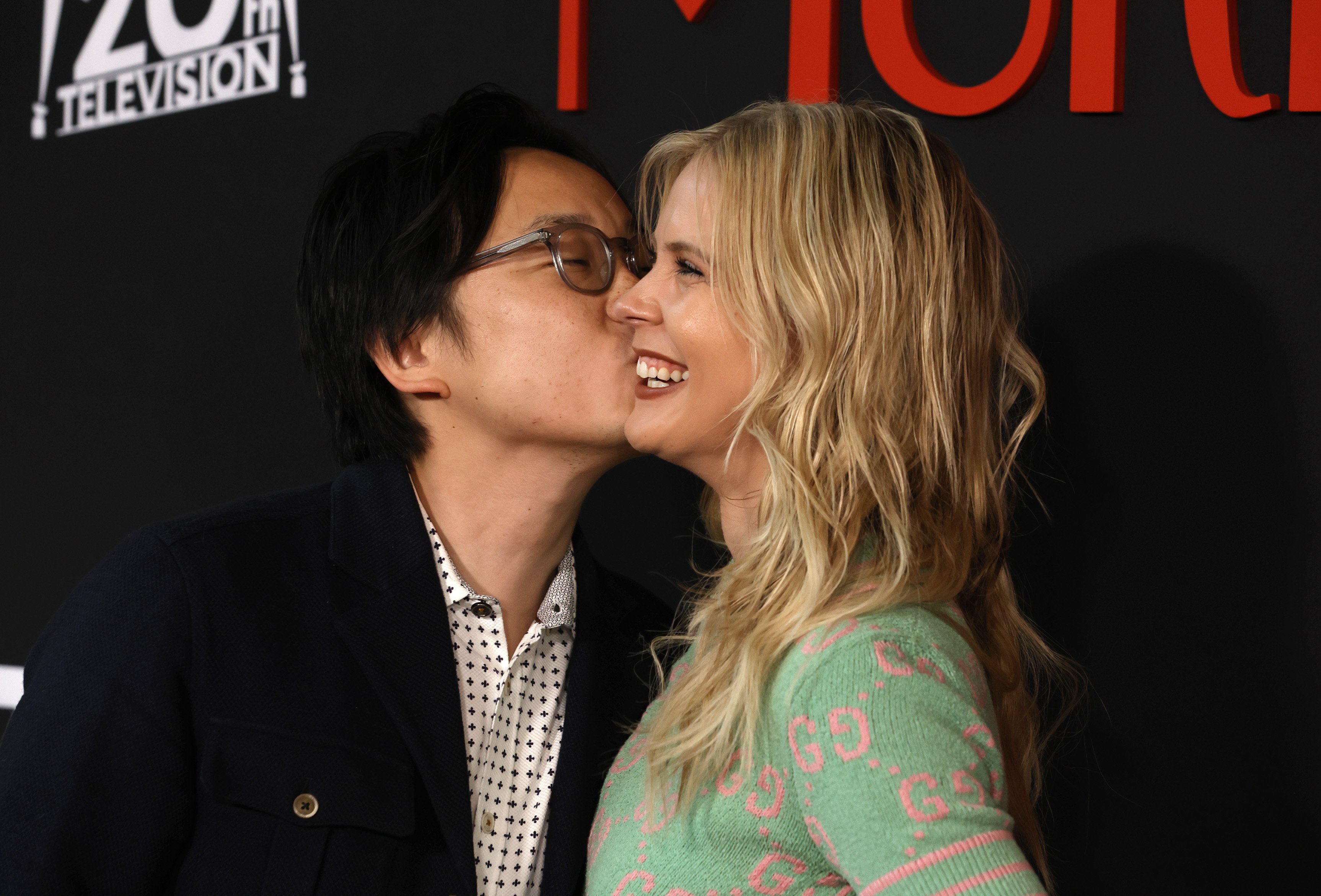 Jimmy O. Yang and Bri Kimmel at the "Only Murders In The Building" Season 2 premiere at DGA Theater Complex in Los Angeles, California, on June 27, 2022. | Source: Getty Images