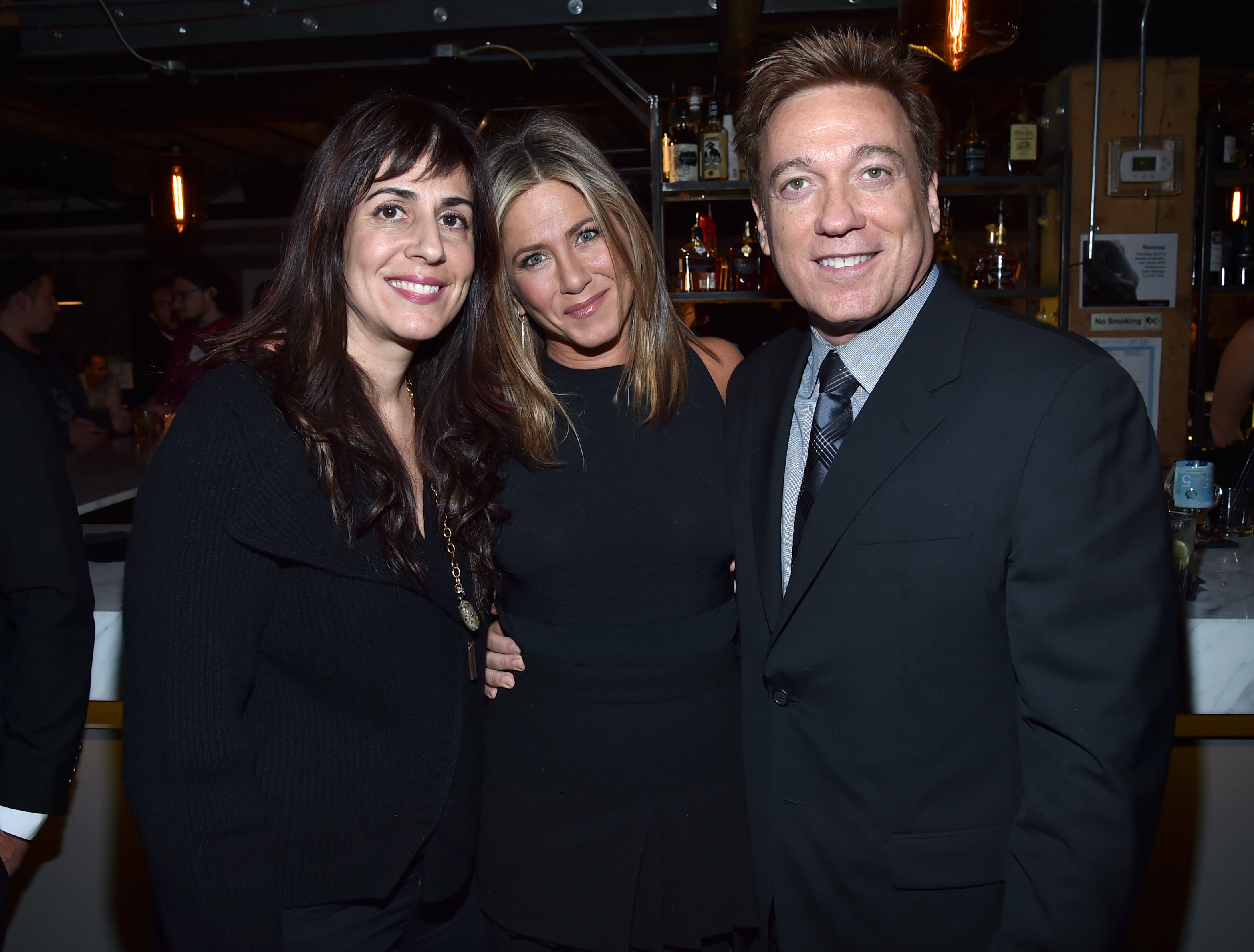 Aleen Keshishian, Jennifer Aniston, and Kevin Huvane at the "Cake" cocktail reception on September 8, 2014, in Toronto, Canada | Source: Getty Images