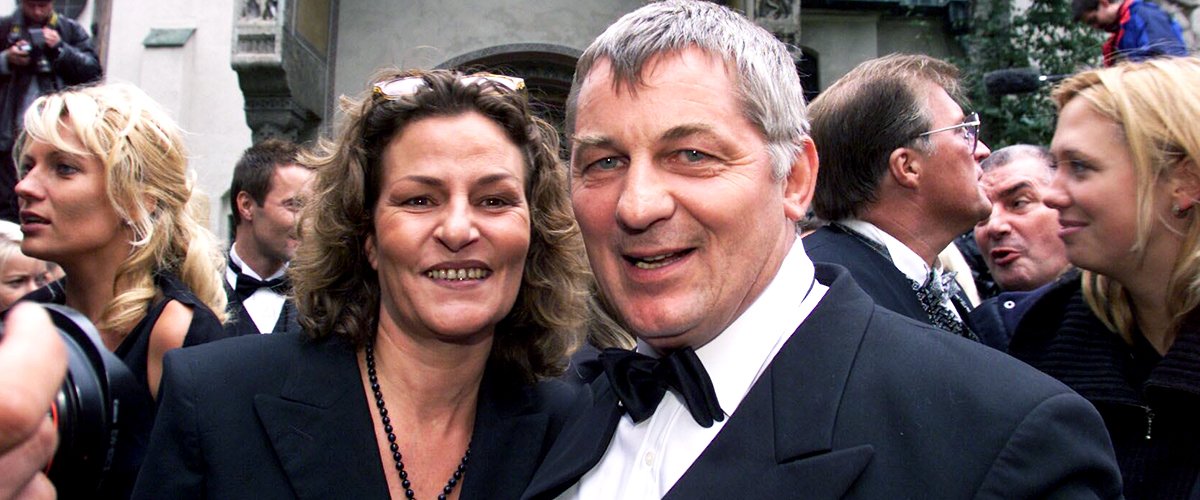 Heinz Hoenig und seine verstorbene Frau Simone bei der Hochzeit von H. Lauterbach, München, 08.09.01 | Quelle: Getty Images