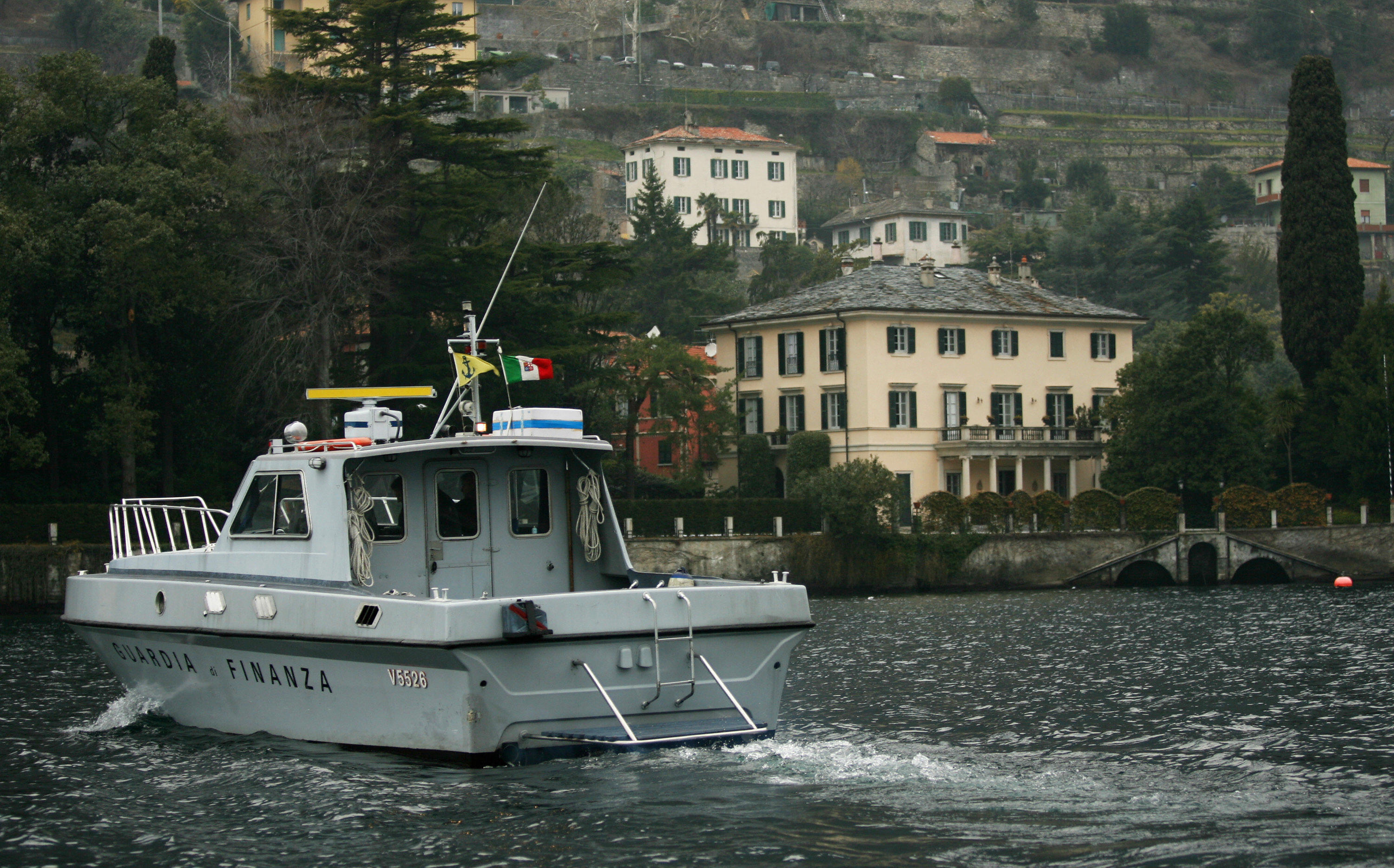 George Clooney's Italian home, Villa Oleandra, at Lake Como's south-western shores, in Laglio, 18 March 2006. | Getty Images