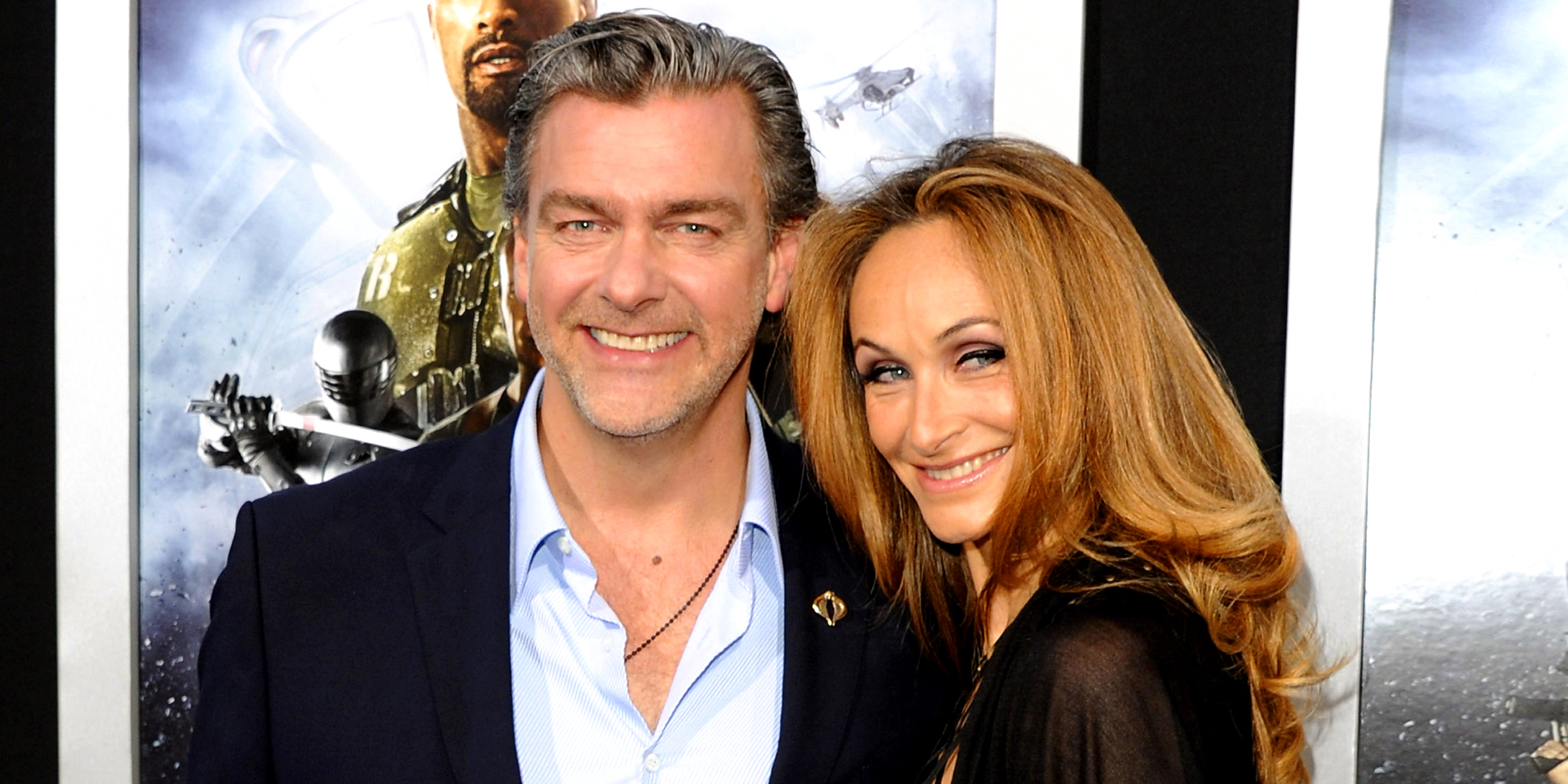 Ray Stevenson and Elisabetta Caraccia. | Source: Getty Images