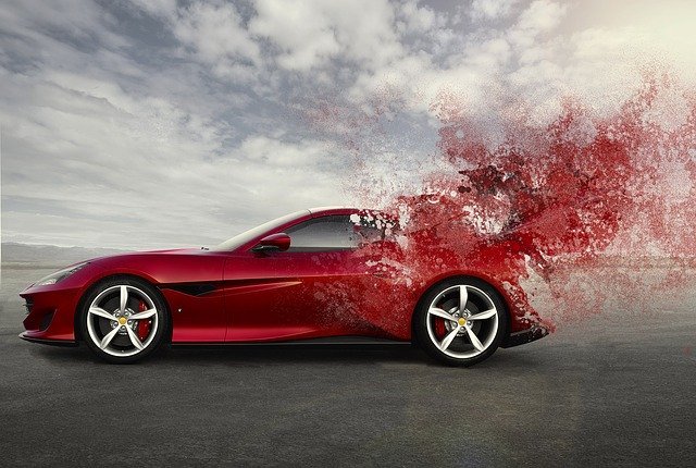 A red Ferrari | Photo: Pixabay