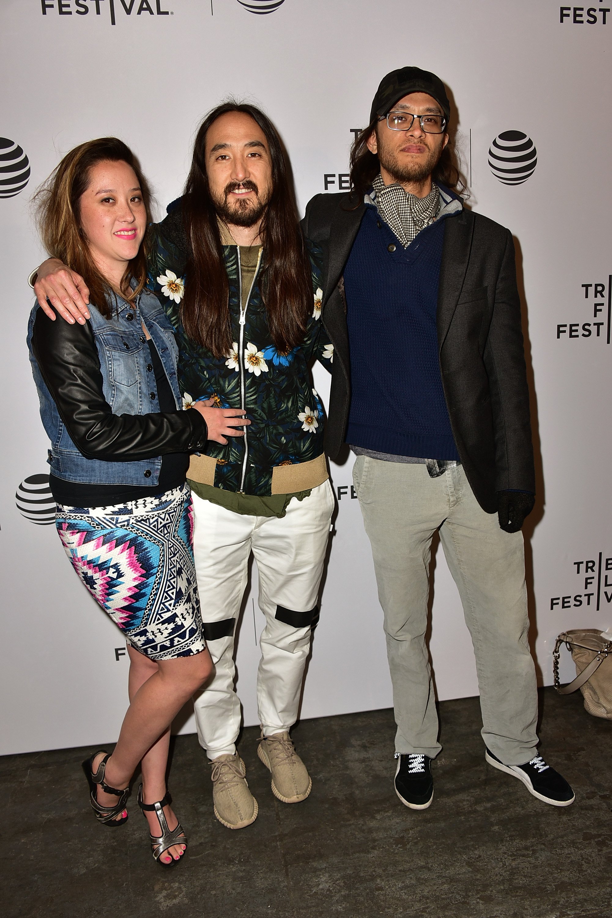 Echo Aoki, Steve Aoki, and Kyle Aoki attend the "I'll Sleep When I'm Dead" premiere during the 2016 Tribeca Film Festival at Beacon Theatre on April 15, 2016, in New York City. | Source: Getty Images