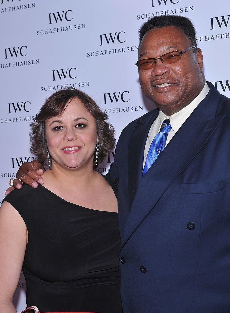 Miya Ali and Boxer Larry Holmes attend IWC Flagship Boutique New York City Grand Opening at IWC Boutique  | Getty Images