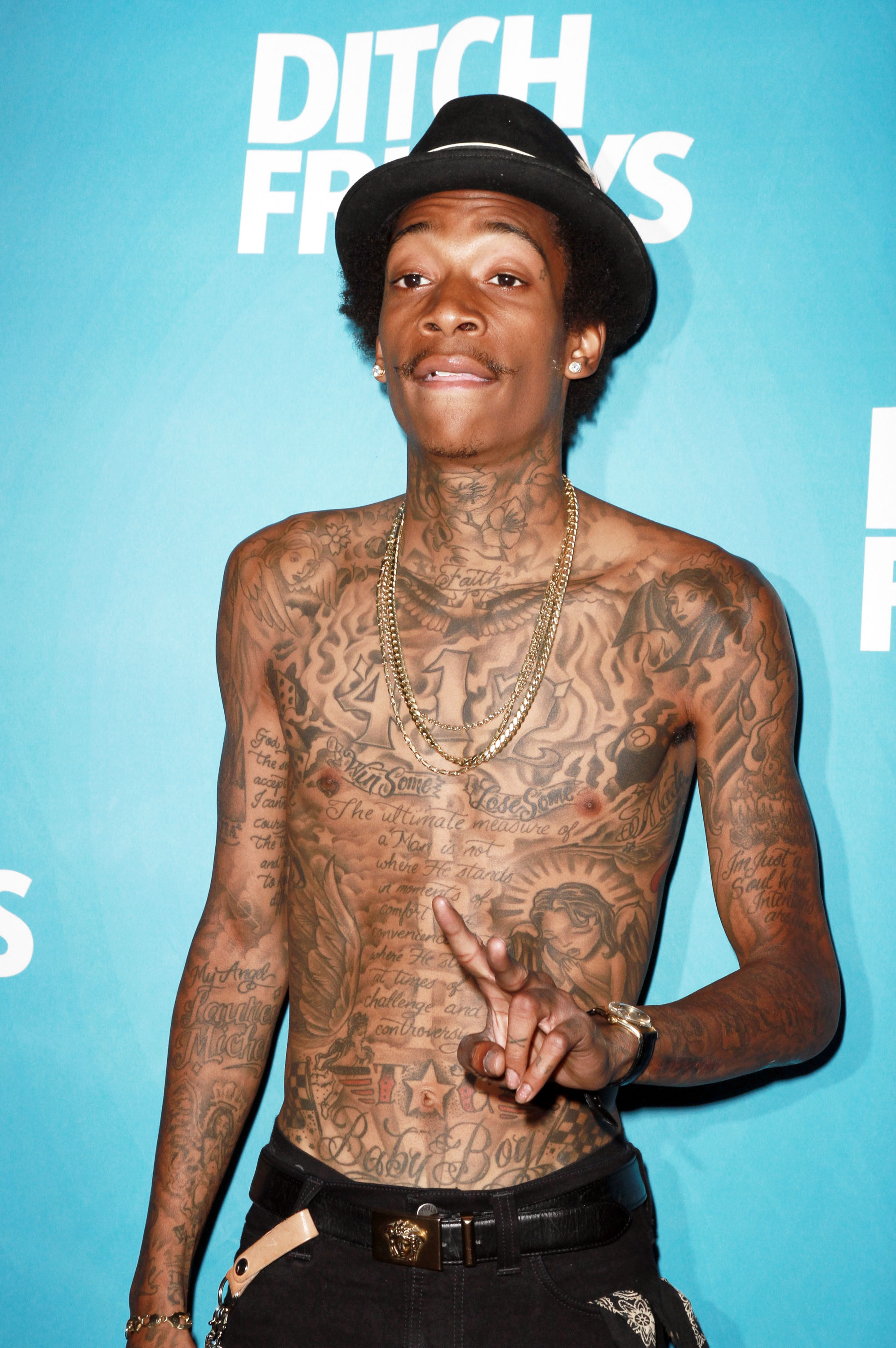 Wiz Khalifa at Ditch Fridays at Palms Hotel and Casino on August 31, 2012, in Las Vegas, Nevada. | Source: Getty Images