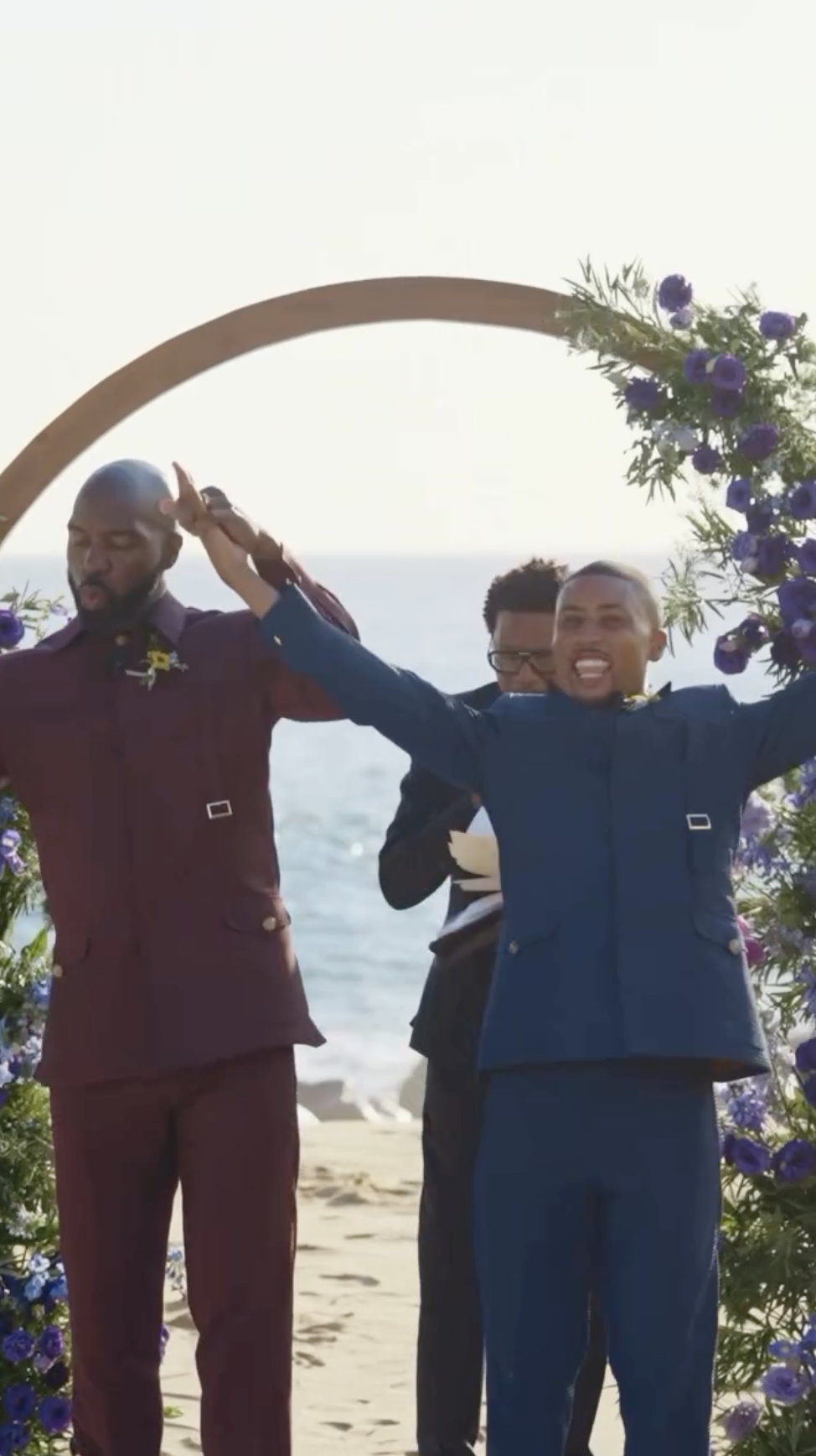 Greg Mathis Jr. and Elliott Cooper celebrating after exchanging their vows posted on October 24, 2024 | Source: Instagram/elliott_coopr