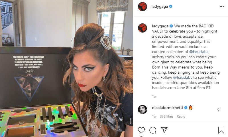 Lady Gaga launched a new product for Haus Labs. | Photo: Instagram/ladygaga