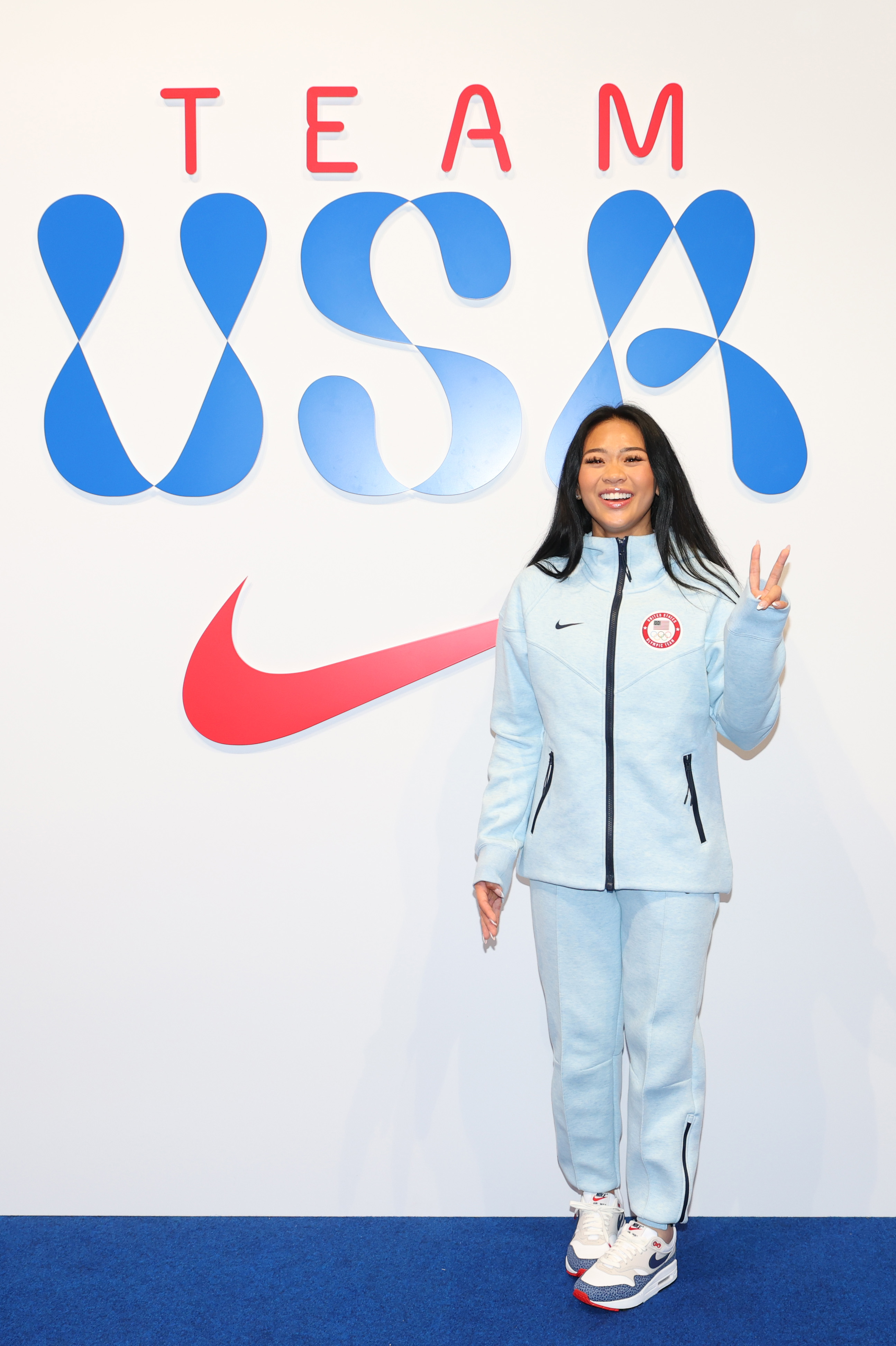 Suni Lee at the Team USA Welcome Experience A head of Paris 2024 event on July 22, 2024, in Paris, France. | Source: Getty Images