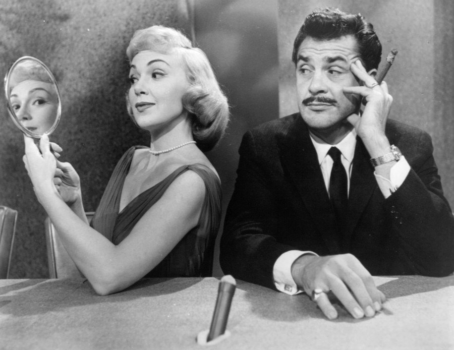 Promotional photo of Ernie Kovacs and Edie Adams from his television show "Take a Good Look." | Source: Wikimedia Commons 