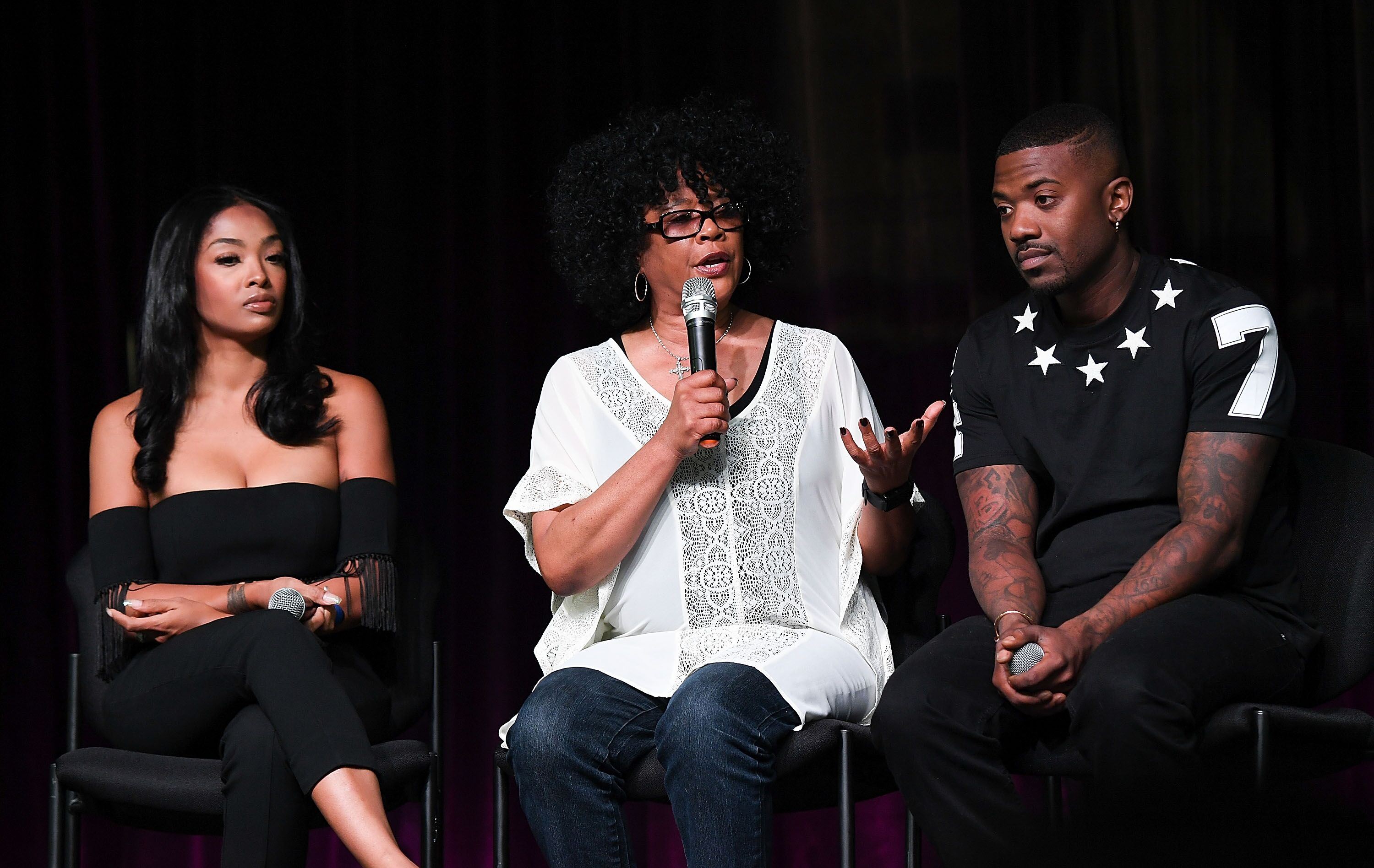  Princess Love, Sonja Norwood, and Ray J at the Atlanta Ultimate Women's Expo/ Source: Getty Images