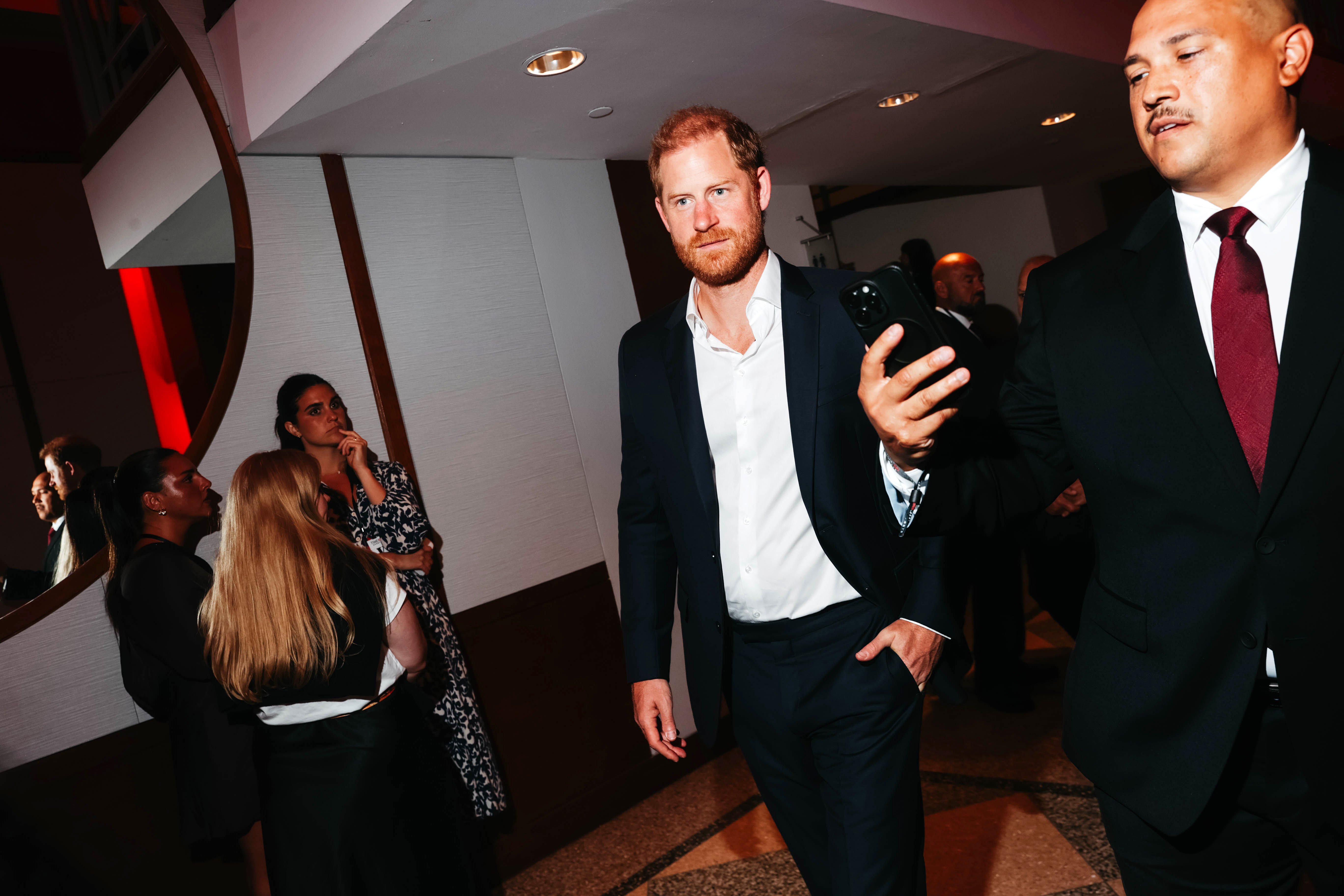 Prince Harry's appearance at the TIME100 Sports Gala continued without Meghan, Duchess of Sussex, drawing attention before the program even began. He later took the stage to explain how the Warrior Games inspired him to create the Invictus Games. | Source: Getty Images