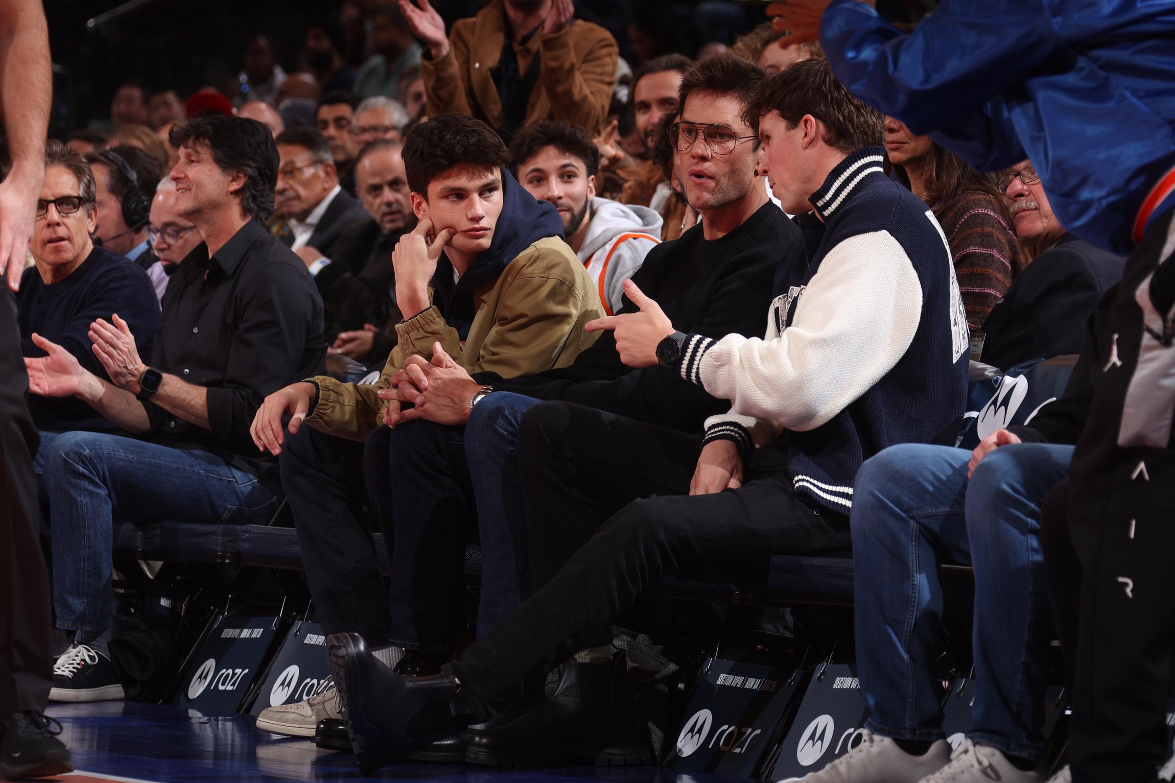 Jack Moynahan and Tom Brady attend the Brooklyn Nets vs. New York Knicks game in New York City on November 15, 2024 | Source: Getty Images