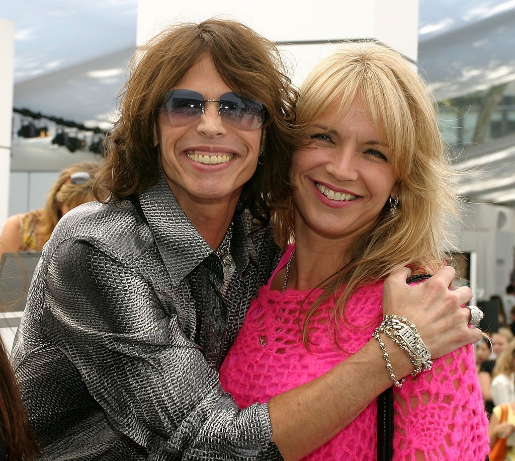 Steven Tyler son Taj wife Teresa daughters Chelsea and Mia, WireImage