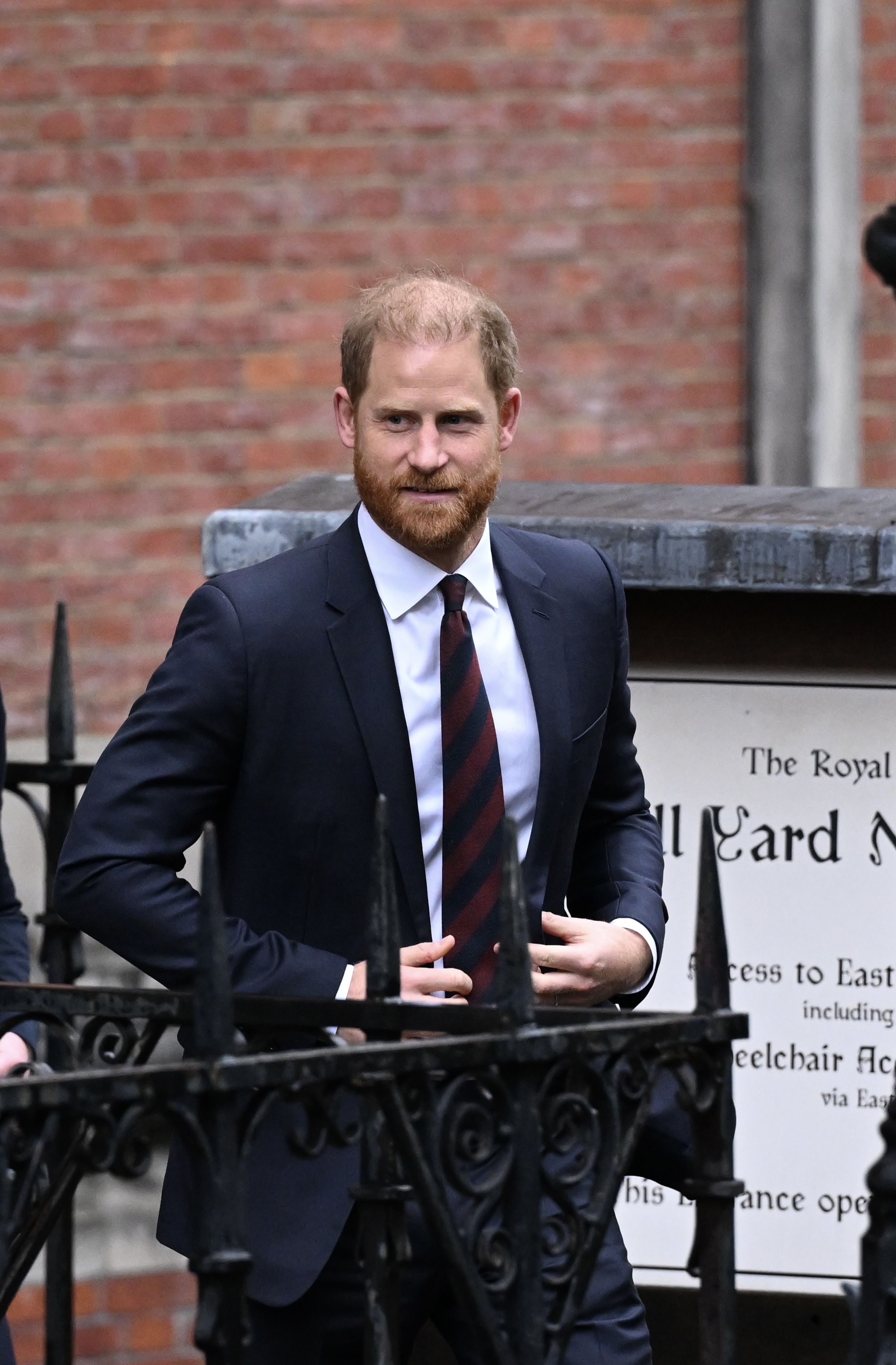 Prince Harry departs from a court case against Associated Newspapers Ltd at The Royal Courts of Justice on January 21, 2026 in London, England | Source: Getty Images