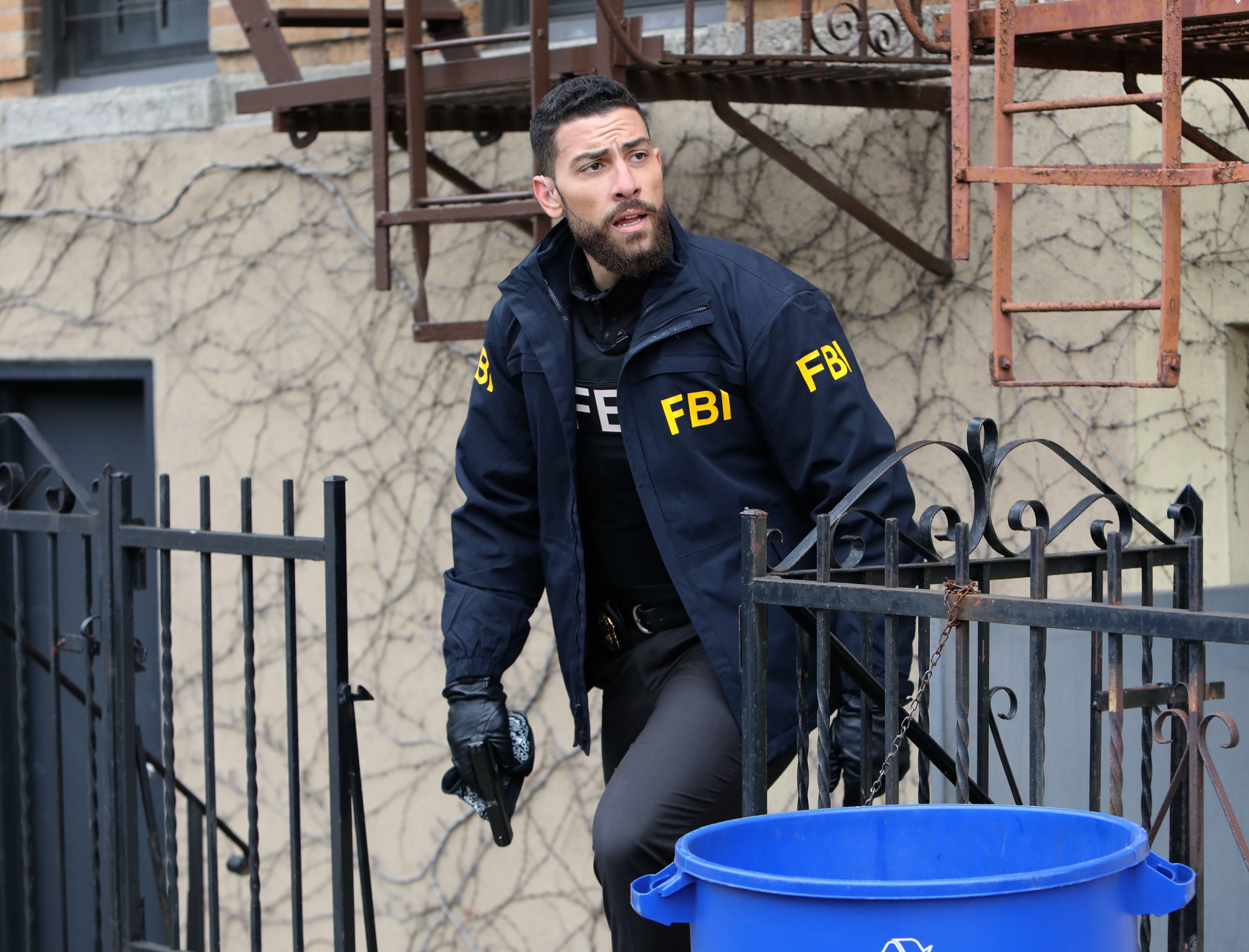 Actor Zeeko Zaki pictured on the set of "FBI" on January 11, 2021 in New York City | Photo: Getty Images