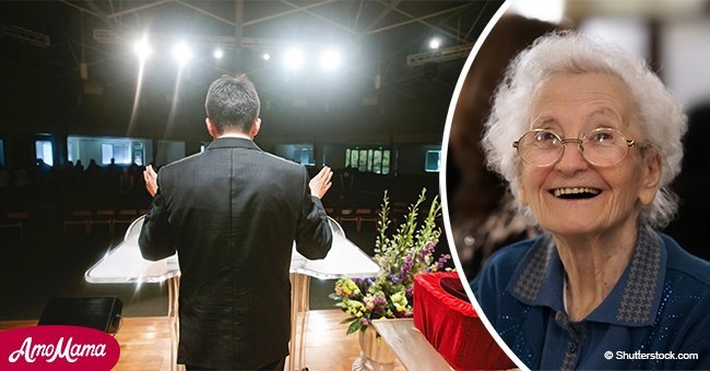 An elderly woman decides to be exceptionally generous at church