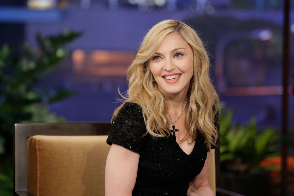 Madonna at an interview on the Tonight Show with Jay Lenoon on January 30, 2012 | Photo: Getty Images