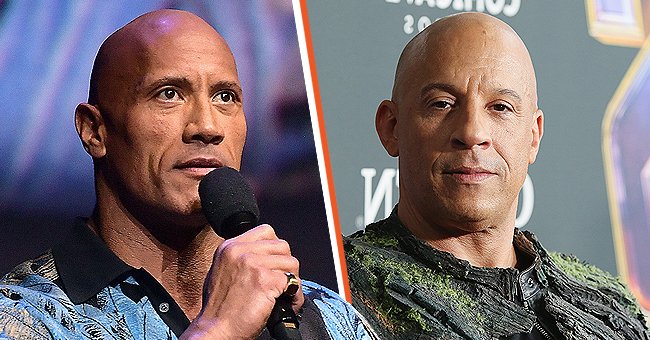 Dwayne "The Rock" Johnson à Las Vegas en avril 2019 et Vin Diesel à Los Angeles en avril 2019 | Photo : Getty Images