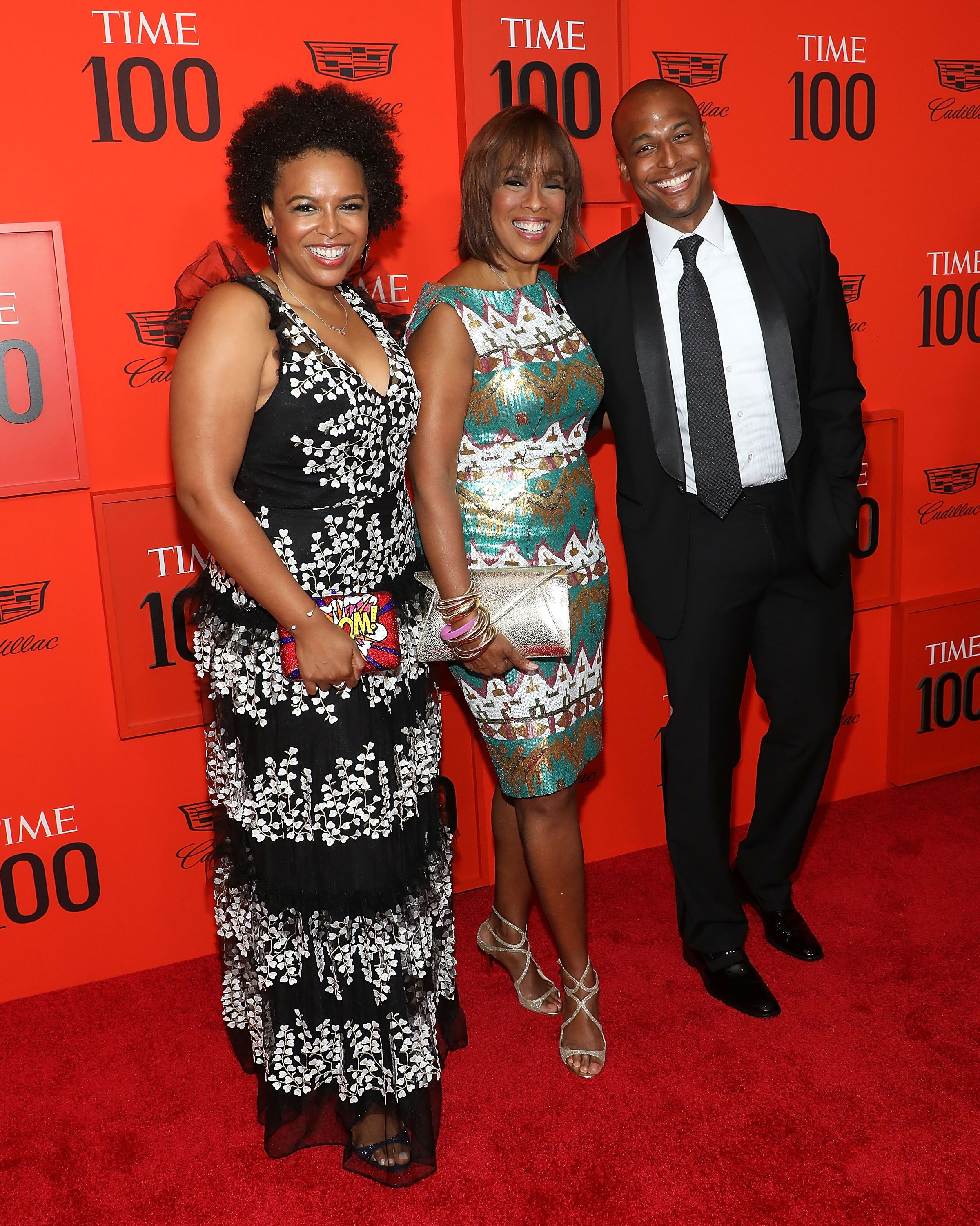 Gayle King with her kids, Kirby Bumpus and William Bumpus, Jr., during the 2019 Time 100 Gala at Frederick P. Rose Hall, Jazz at Lincoln Center on April 23, 2019, in New York City. | Source: Getty Images