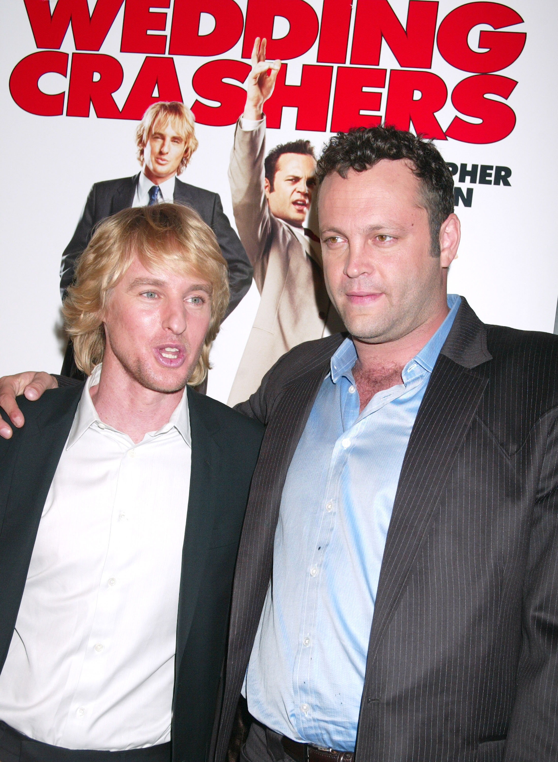 Owen Wilson and Vince Vaughn at the "Wedding Crashers" New York City premiere on July 13, 2005 | Source: Getty Images