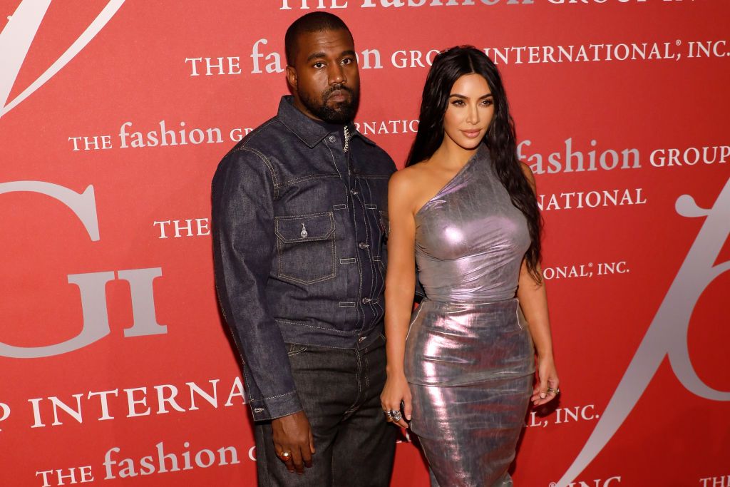 Kanye West and Kim Kardashian West at Fashion Group International's 2019 Night of Stars at Cipriani Wall Street on October 24, 2019 | Source: Getty Images