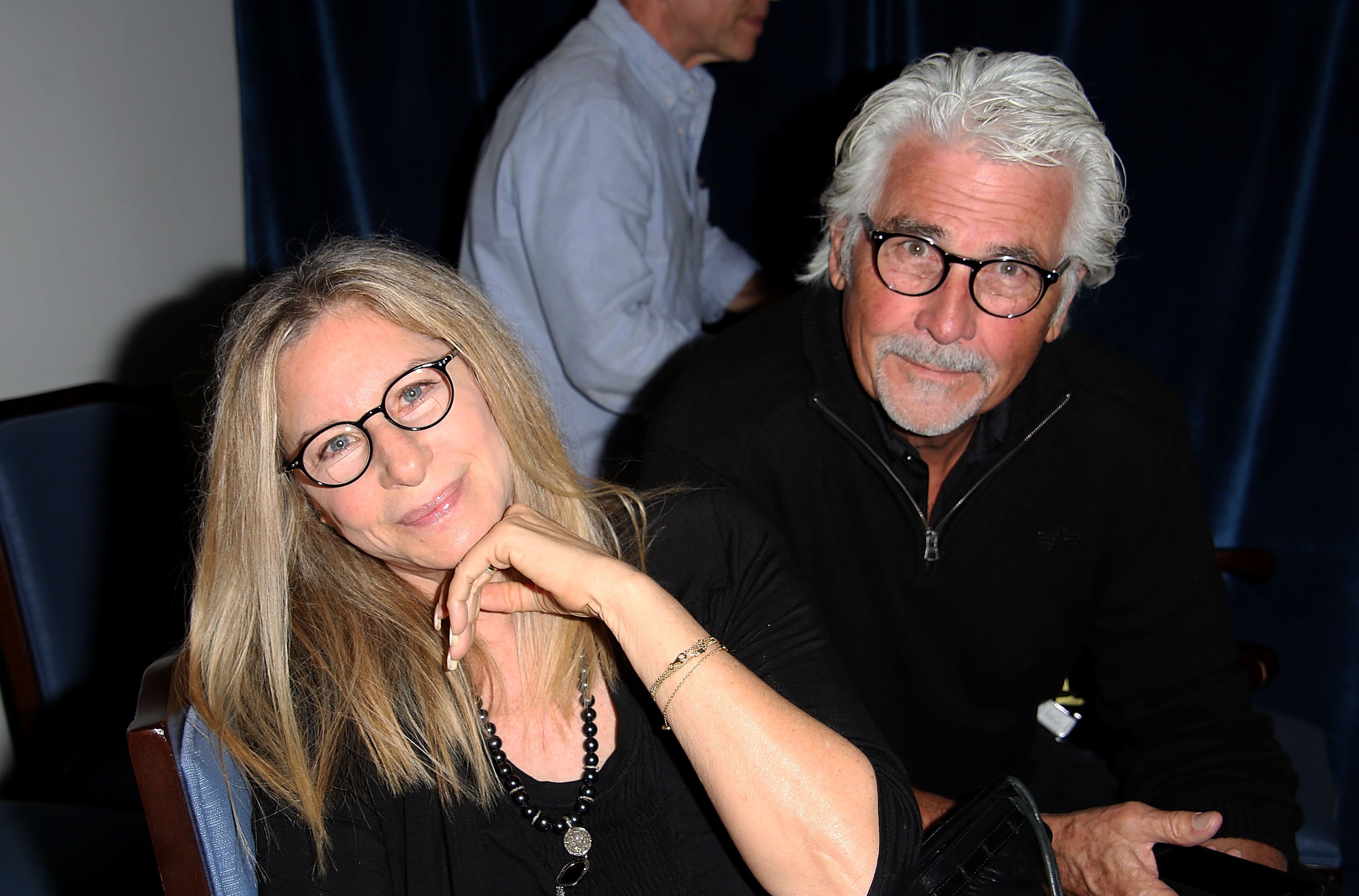 Barbra Streisand and James Brolin at the premiere of 