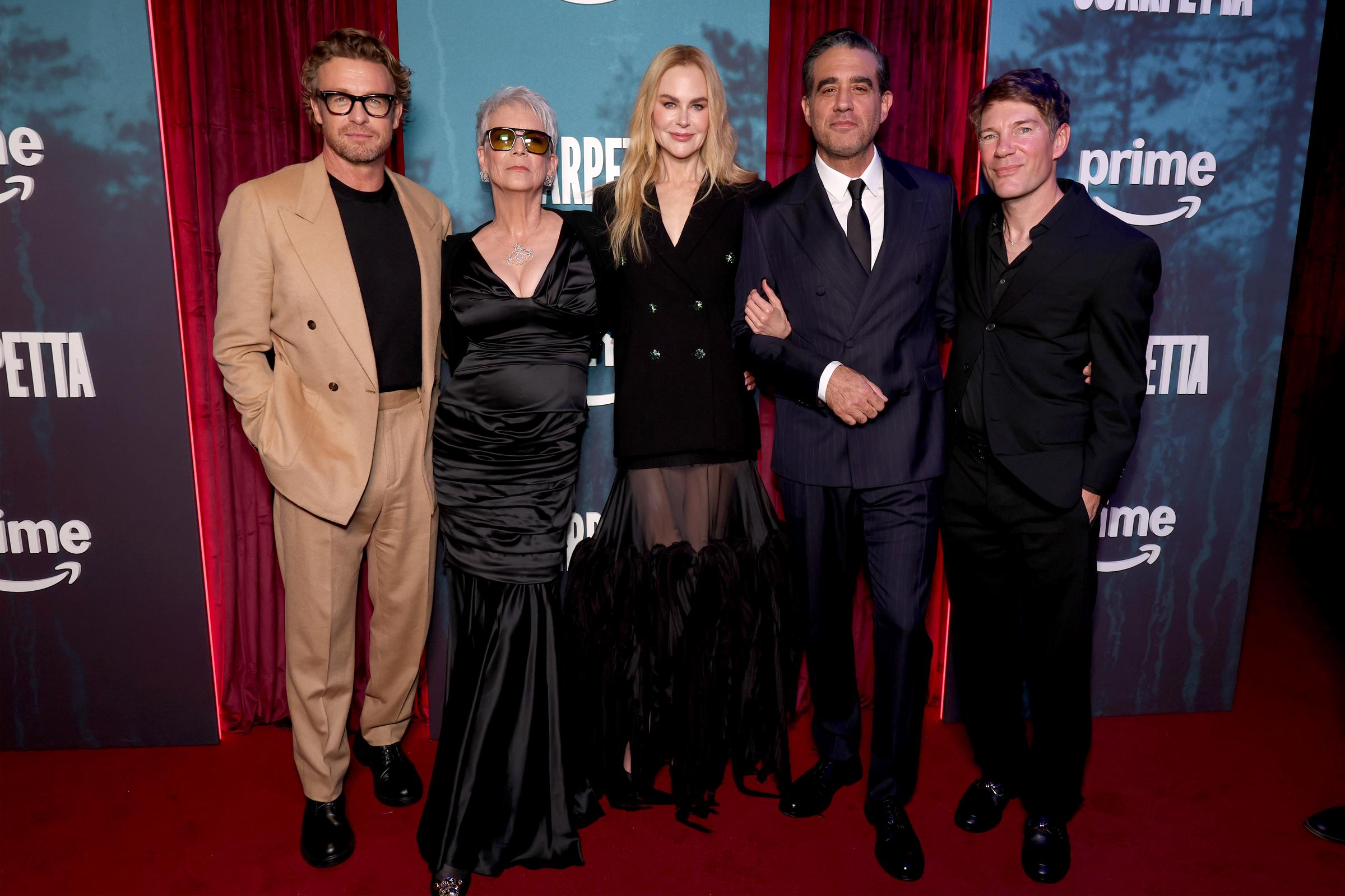 Simon Baker, Jamie Lee Curtis, Nicole Kidman, Bobby Cannavale, and Per Saari attend Prime Video's "Scarpetta" New York premiere on March 3, 2026 in New York City. | Source: Getty Images