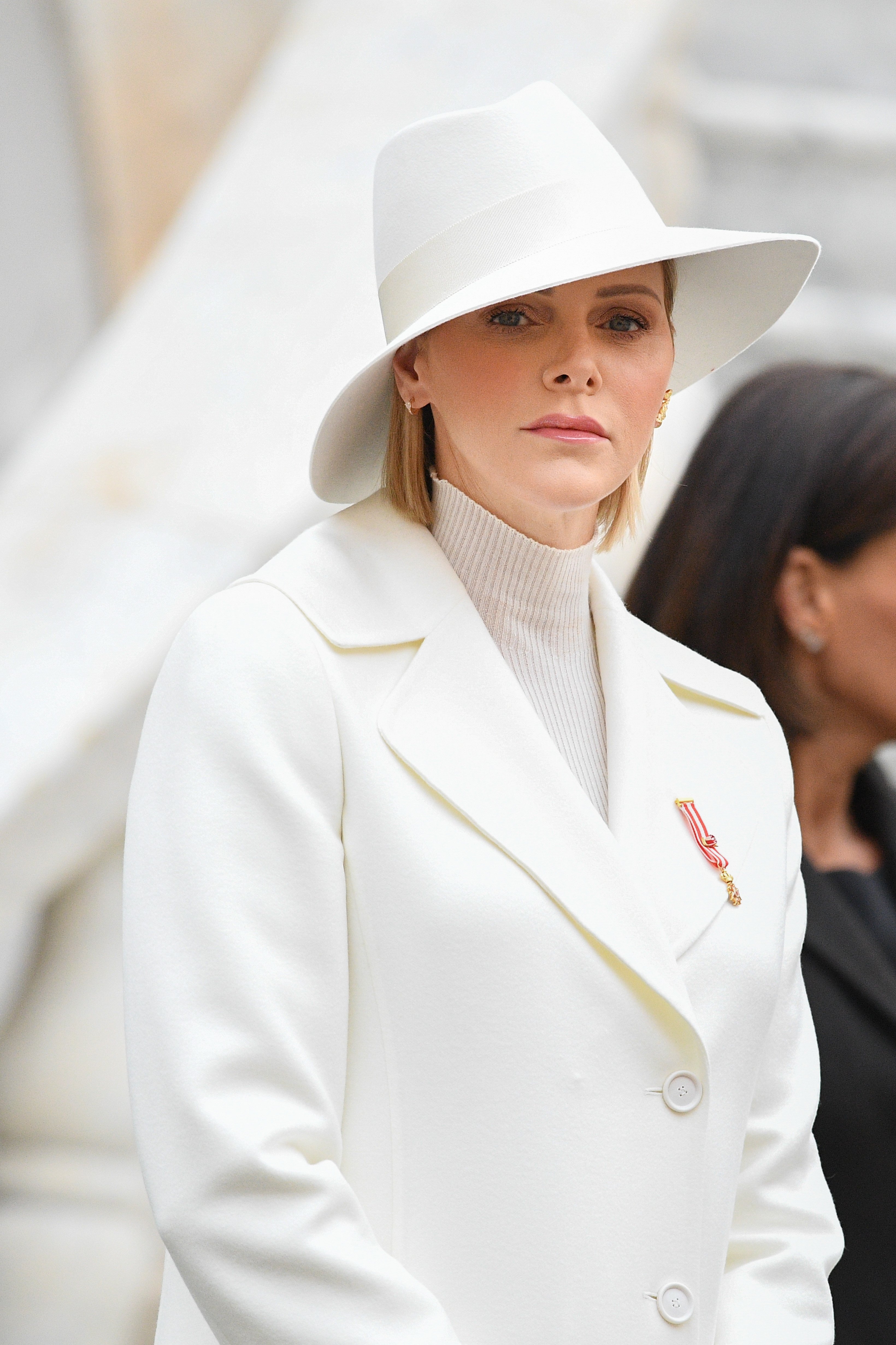 Princess Charlene of Monaco attends the celebrations marking Monaco's National Day at the Monaco Palace in Monaco, 19 November 2019 | Source: Getty Images