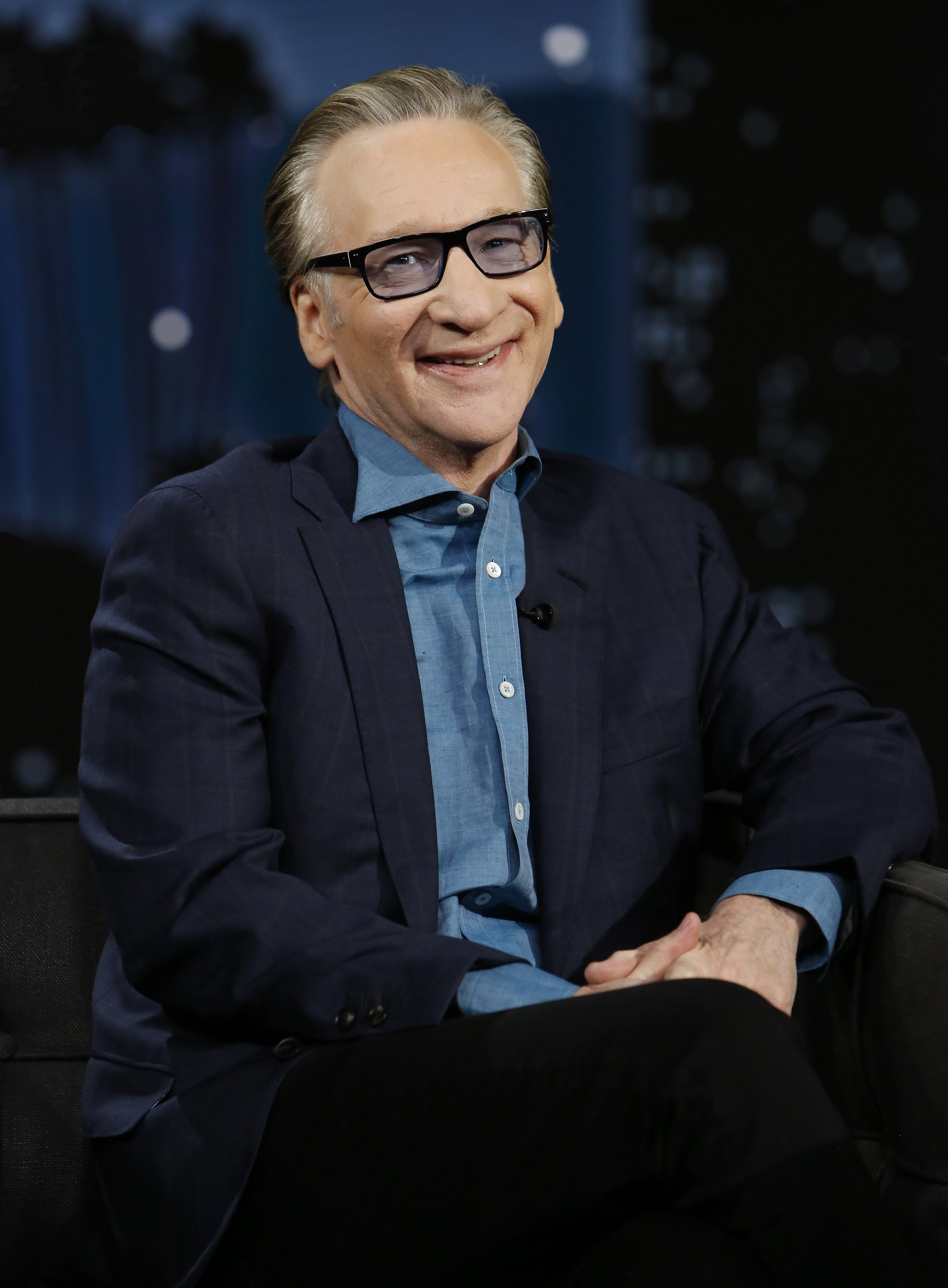 Bill Maher on "Jimmy Kimmel Live!" on April 13, 2022 | Source: Getty Images
