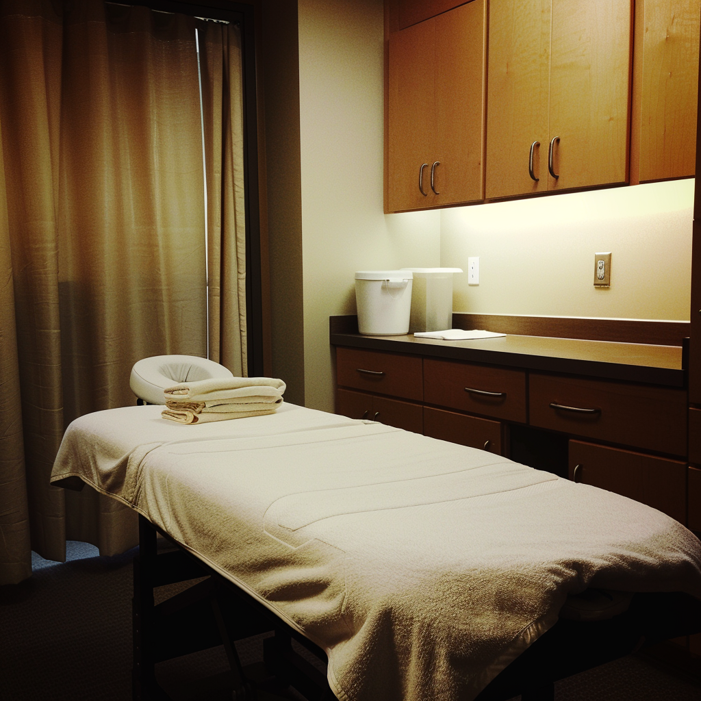 A massage therapist's room | Source: Midjourney