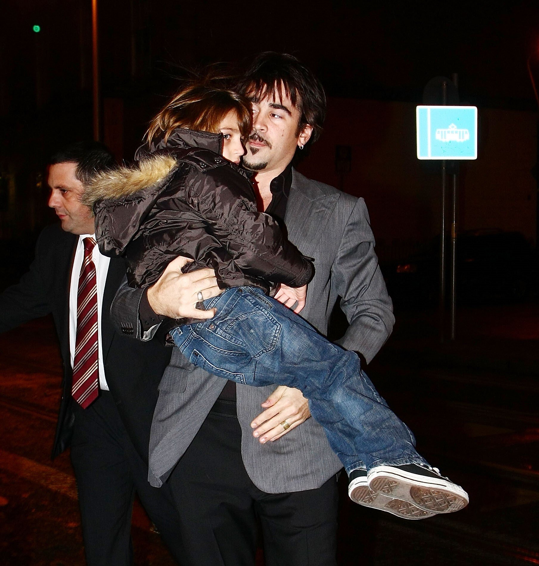 Colin Farrell with his son James in 2009 in Dublin, Ireland. | Source: Getty Images