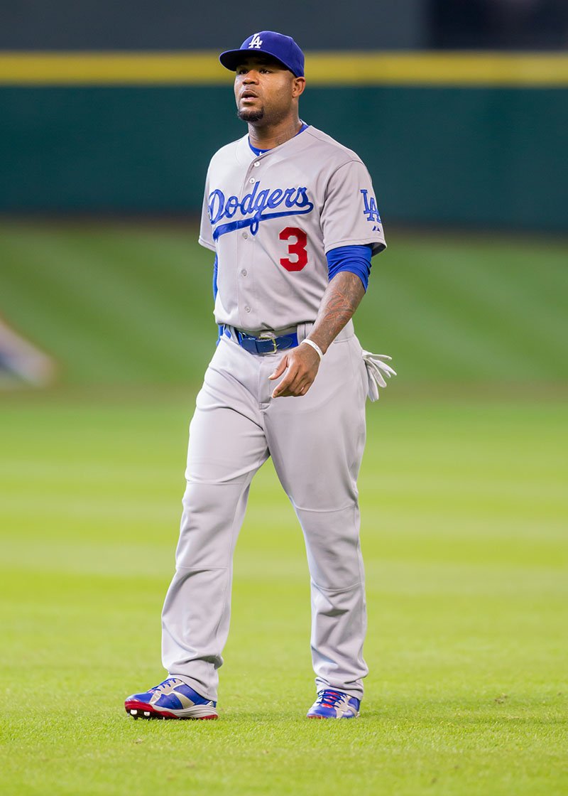 Carl Crawford #3 of the Los Angeles Dodgers is seen prior to the game against the Philadelphia Phillies on August 6, 2015 at Citizens Bank Park in Philadelphia, Pennsylvania. I Image: Getty Images.