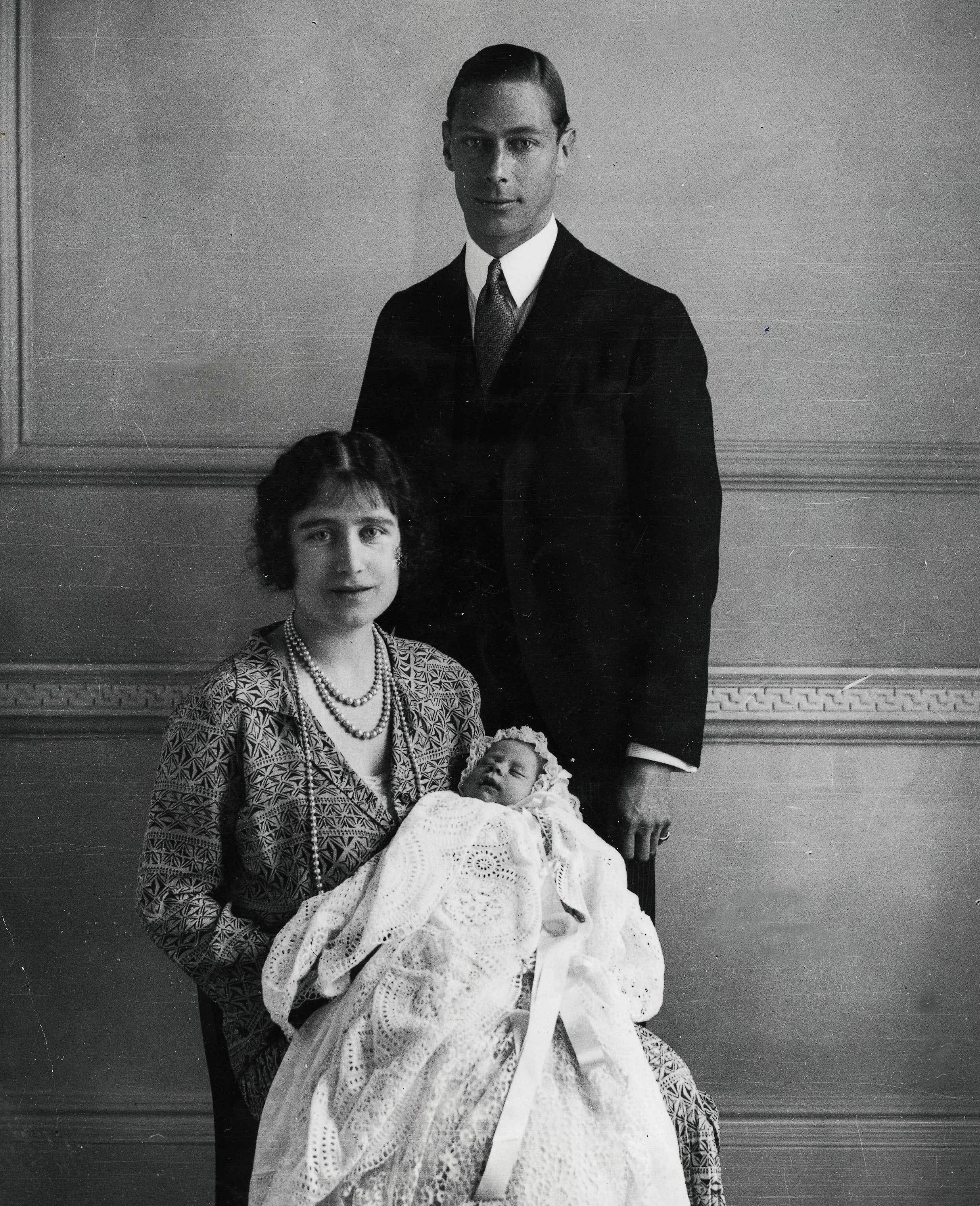 The Duke and Duchess of York (later King George VI and Queen Elizabeth, the Queen Mother) pictured with their daughter (later, Queen Elizabeth II) in 1926 | Source: Getty Images