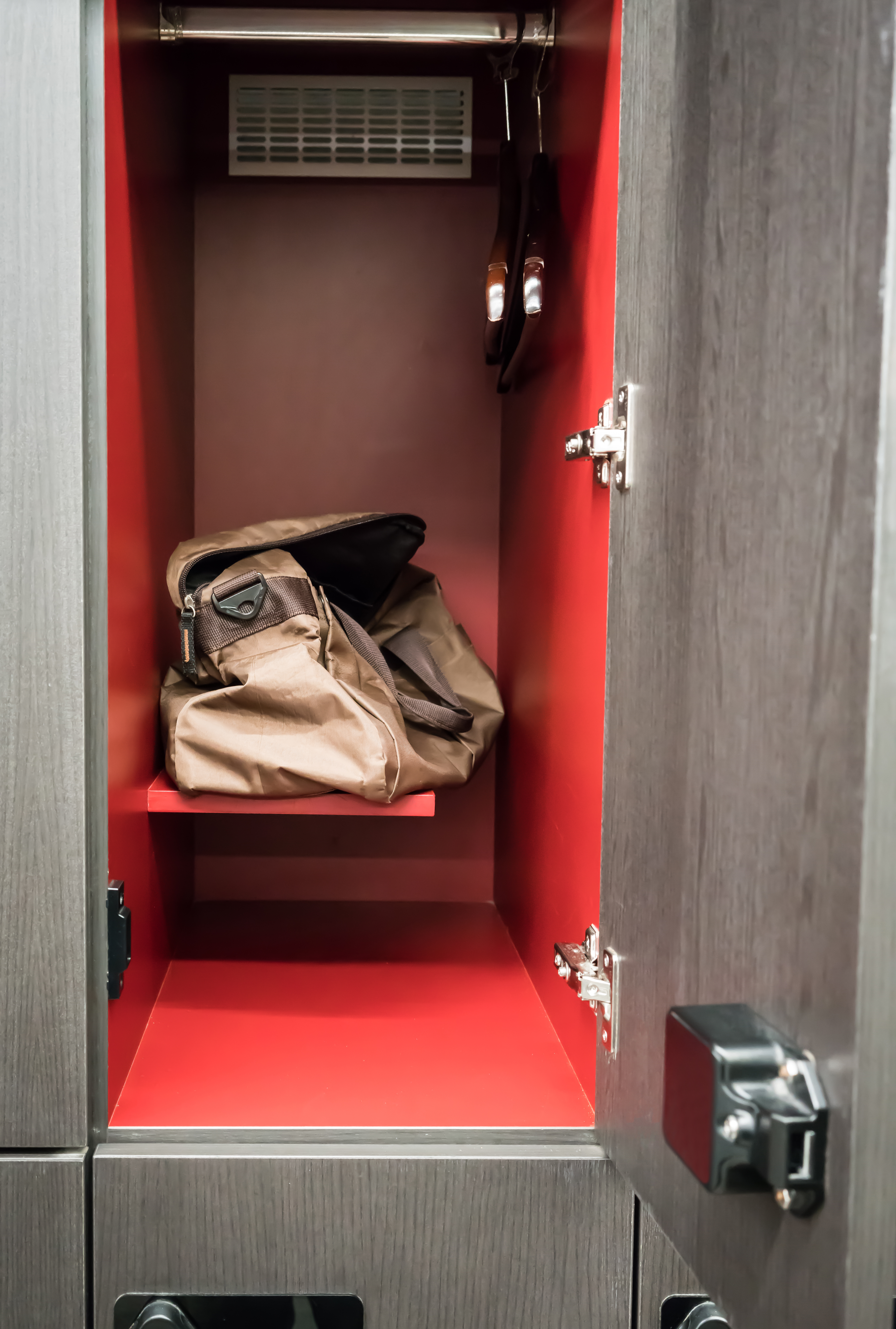 A gym bag in a closet | Source: Shutterstock