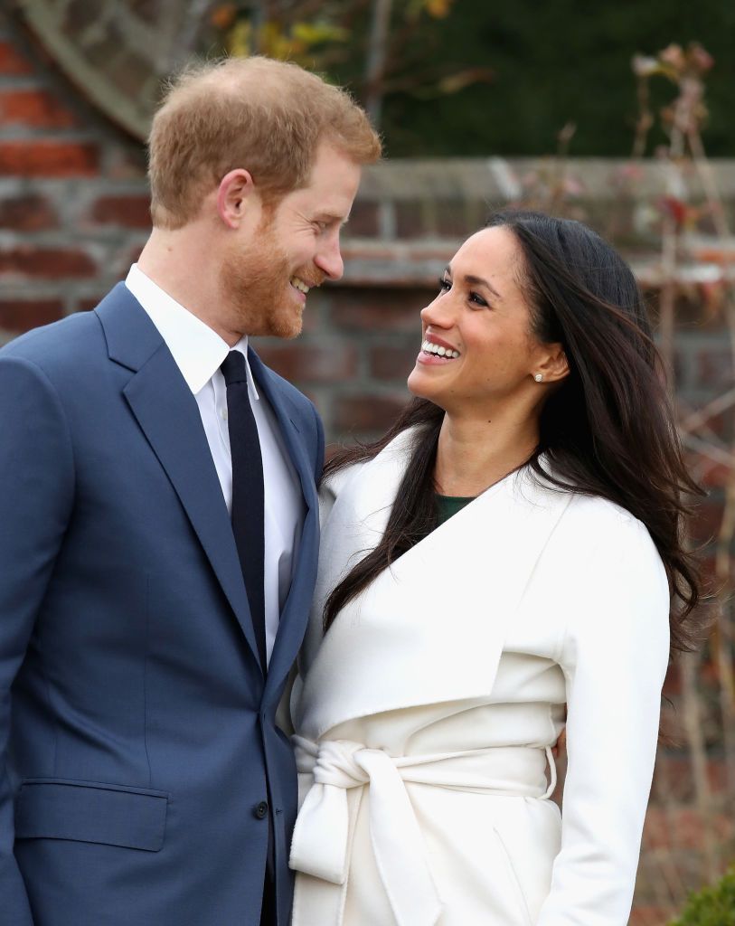 Prince Harry and Meghan Markle during an official photocall to announce their engagement at Kensington Palace on November 27, 2017, in London, England | Photo: Chris Jackson/Getty Images