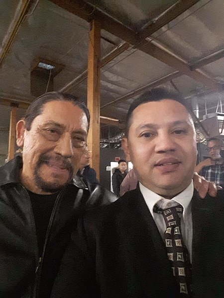 David Blaze and Danny Trejo, 2019. | Source: Wikimedia Commons