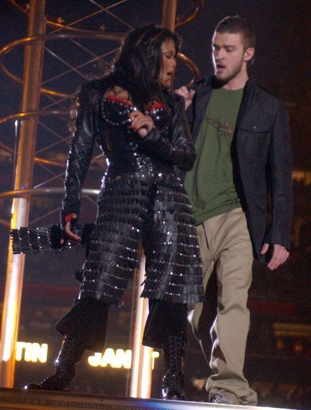 Janet Jackson and Justin Timberlake during Super Bowl XXXVIII Halftime Show at Reliant Stadium in Houston, Texas, United States | Photo: Getty Images