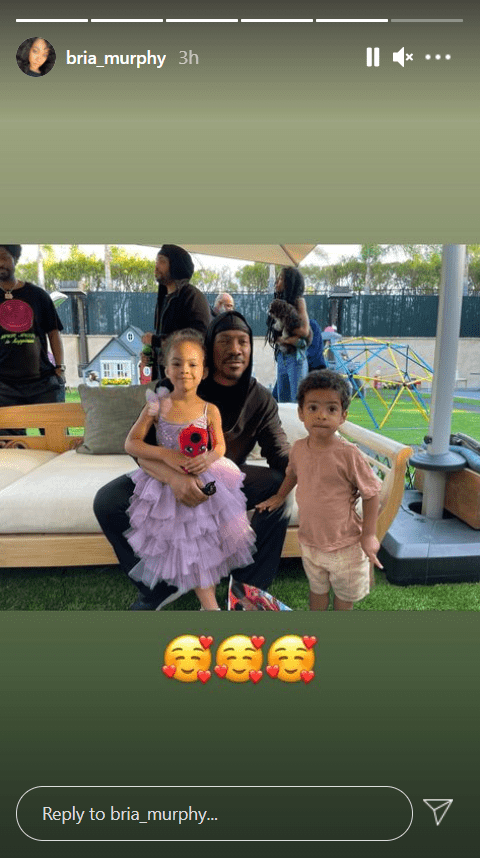 Eddie Murphy with his kids during daughter Izzy Oona's birthday | Photo: Instagram/bria_murphy
