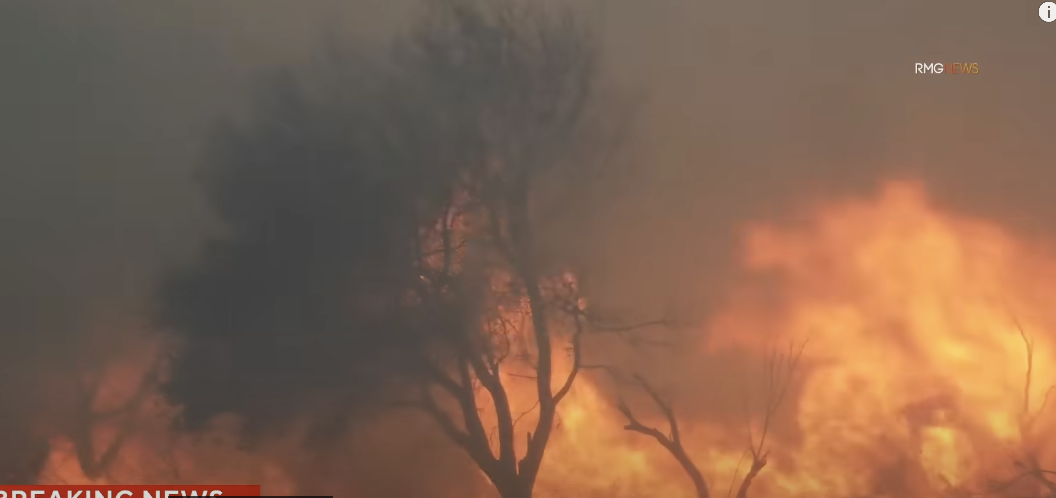 Wildfire ravaging Southern California in Los Angeles, California on January 7, 2025. | Source: YouTube/CBSEveningNews