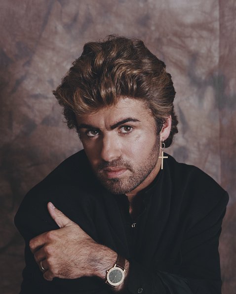 George Michael posed in London on April 2, 1987. | Photo: Getty Images