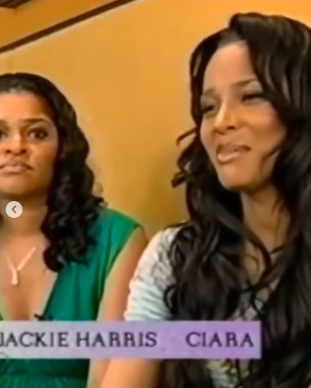 A still from a past interview clip showing Ciara and her mom, Jackie Harris. | Source: Instagram/ciara