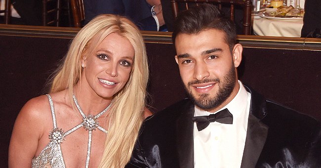 Honoree Britney Spears and Sam Asghari at the 29th Annual GLAAD Media Awards at The Beverly Hilton Hotel on April 12, 2018, in Beverly Hills, California | Photo: J. Merritt/Getty Images