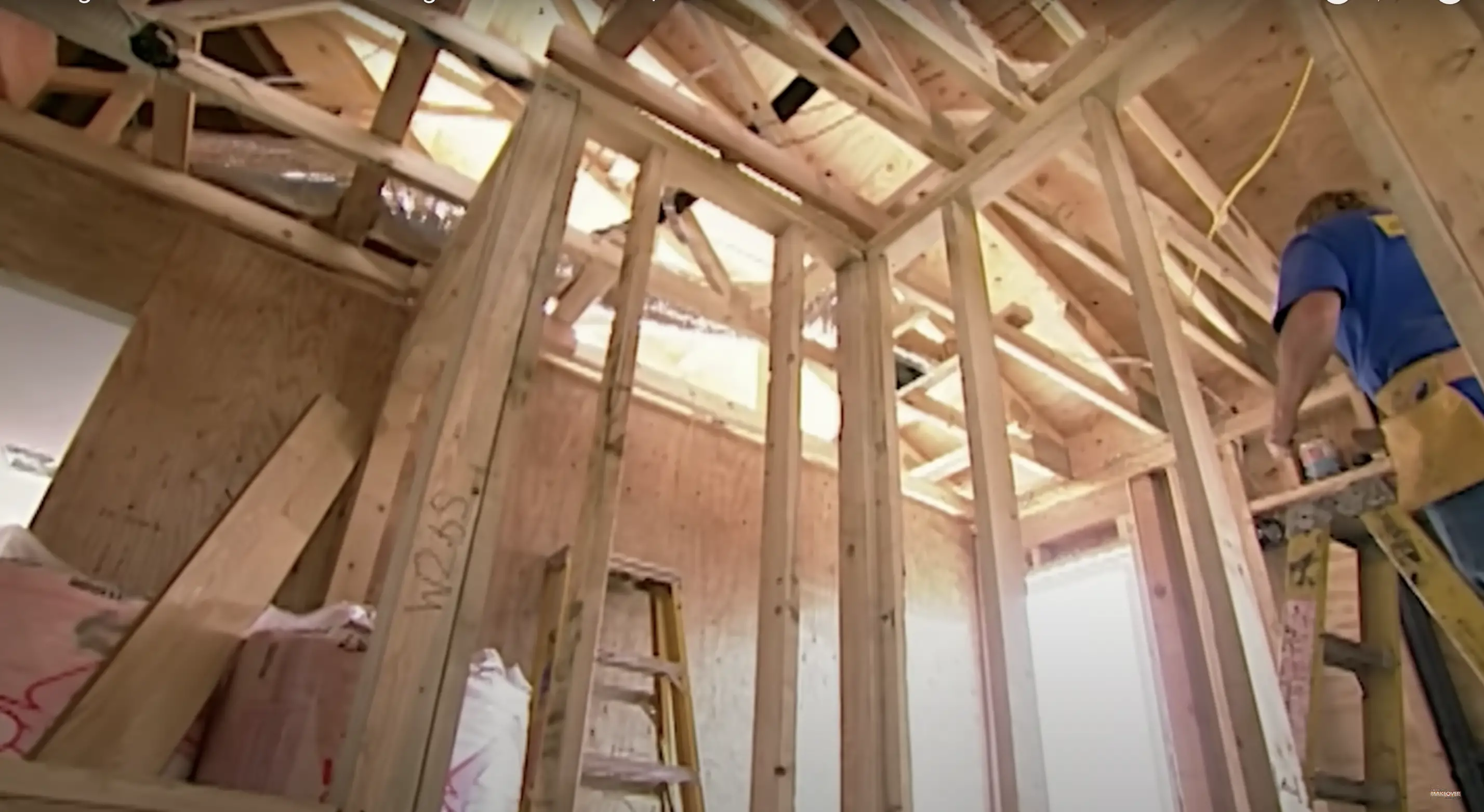 Bau des neuen Imbriani-Hauses | Quelle: youtube.com/@ExtremeMakeoverHomeEdition