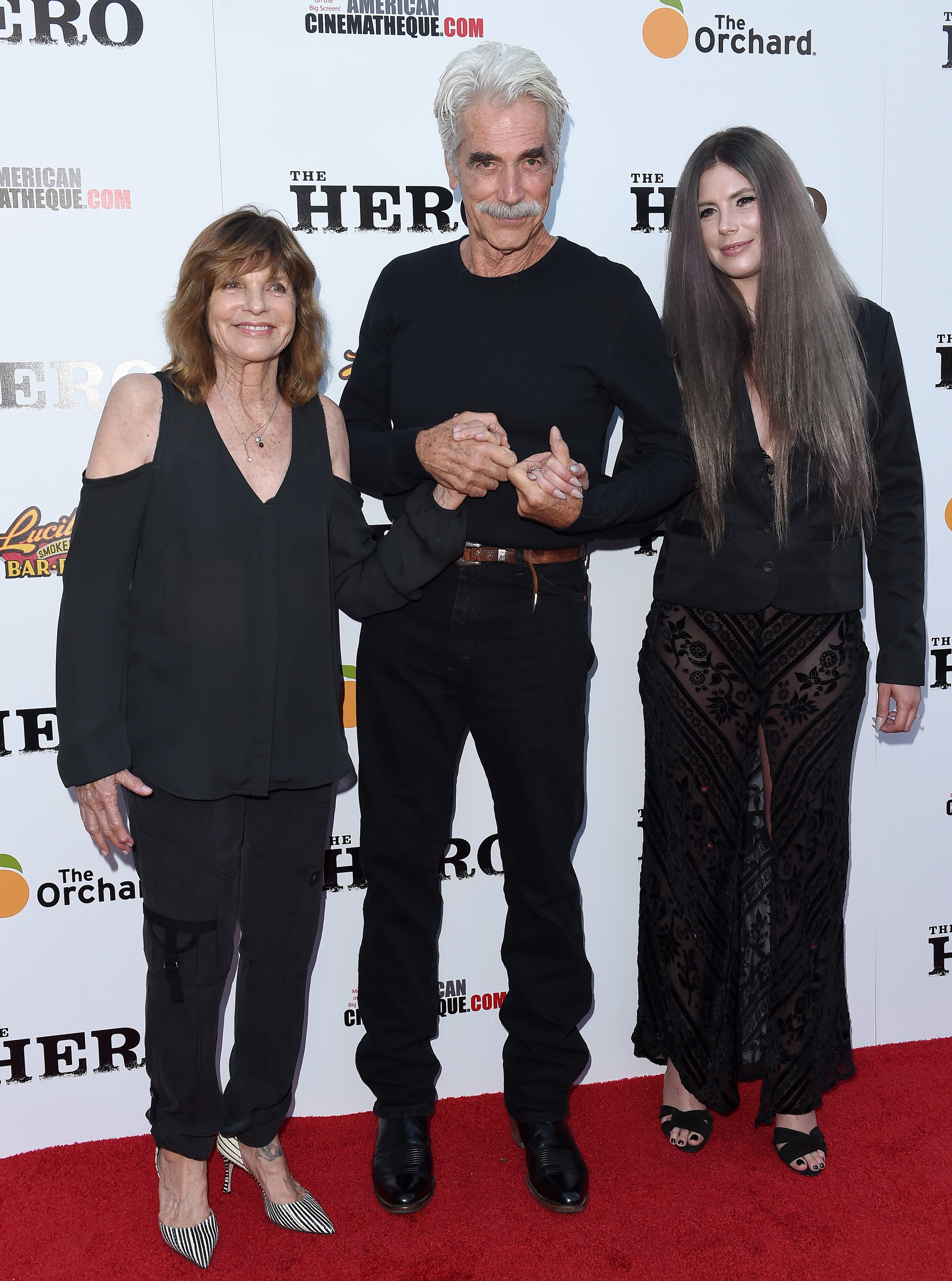 Actor Sam Elliott, wife Katharine Ross and daughter Cleo Rose Elliott arrive at the Los Angeles premiere of 'The Hero' at the Egyptian Theatre on June 5, 2017 in Hollywood, California | Source: Getty Images