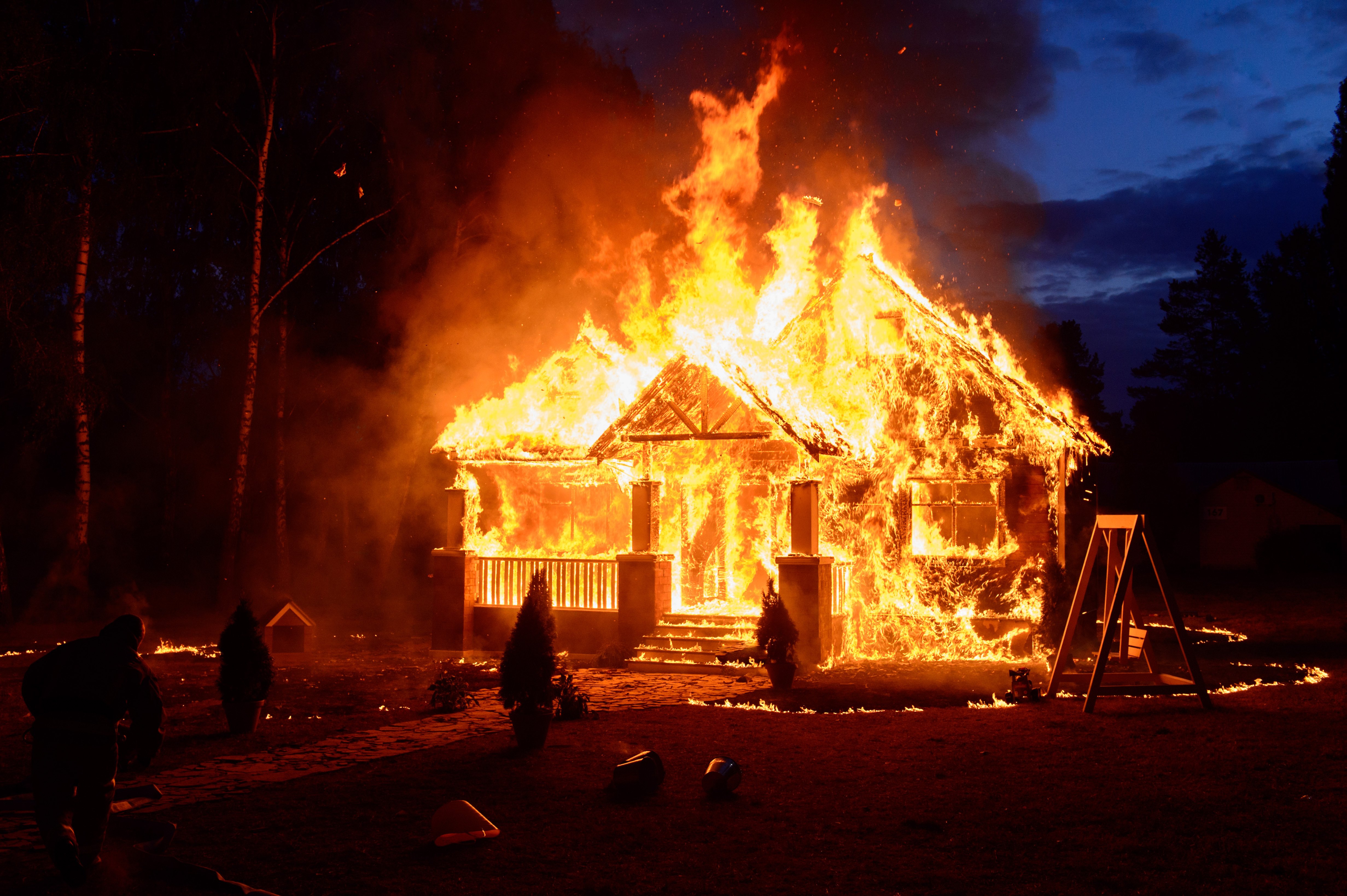 Casa en llamas. | Foto: Shutterstock