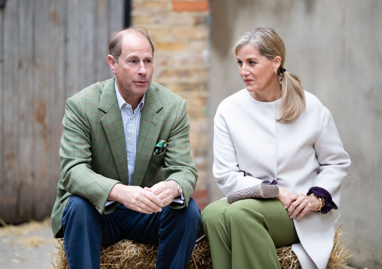 Prince Edward, Earl of Wessex and Sophie, Countess of Wessex at Vauxhall City Farm on October 01, 2020 | 