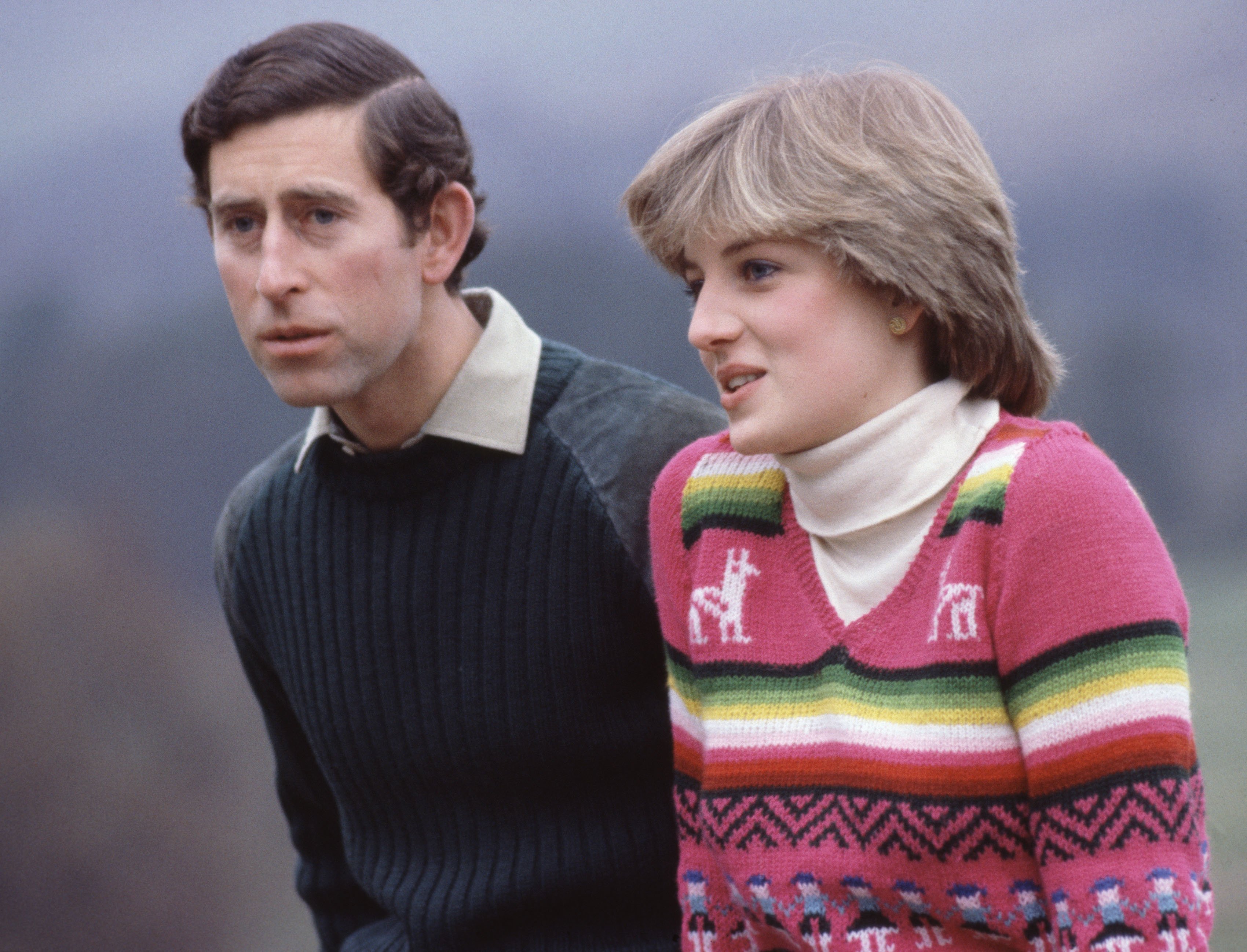 Prince Charles and Lady Diana Spencer at  Craigowan Lodge, Balmoral, Scotland, 6th May 1981 | Source: Getty Images