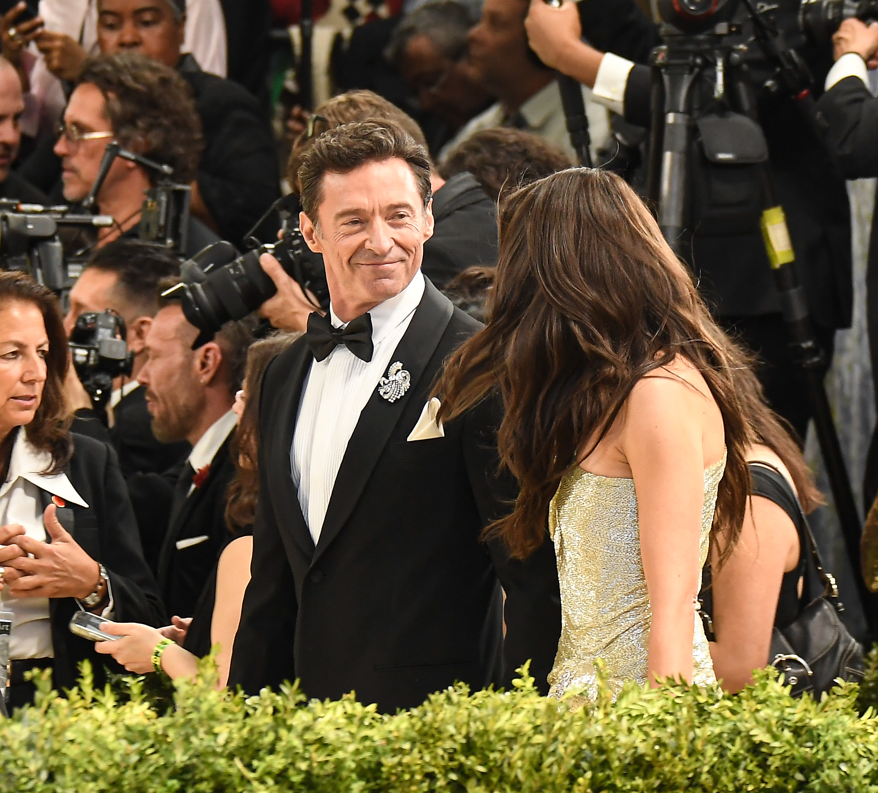 Hugh Jackman and Sutton Foster attend the 2026 Met Gala Celebrating "Costume Art" in New York. | Source: Getty Images