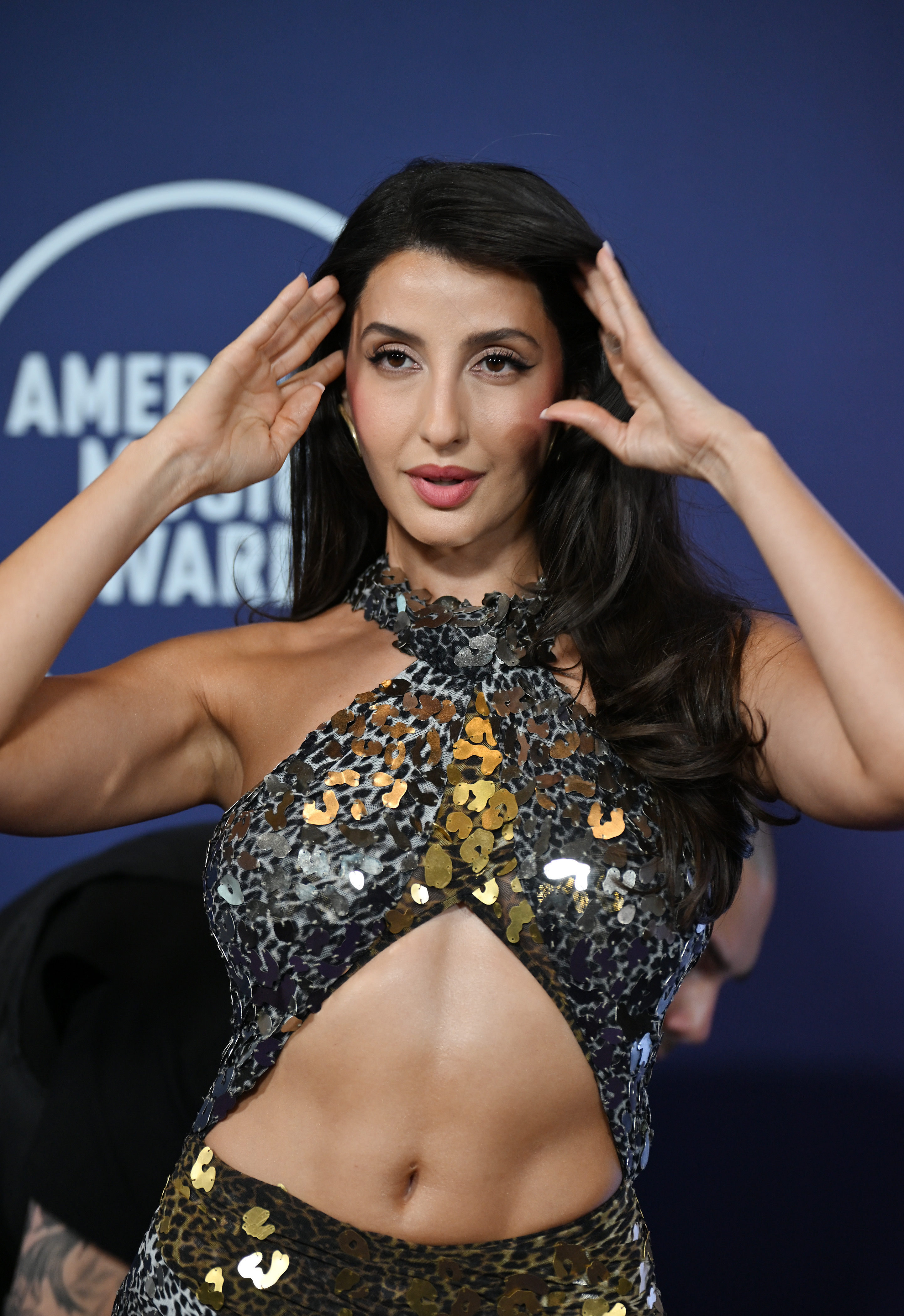 Nora Fatehi at the 2025 American Music Awards on May 26 in Las Vegas, Nevada. | Source: Getty Images