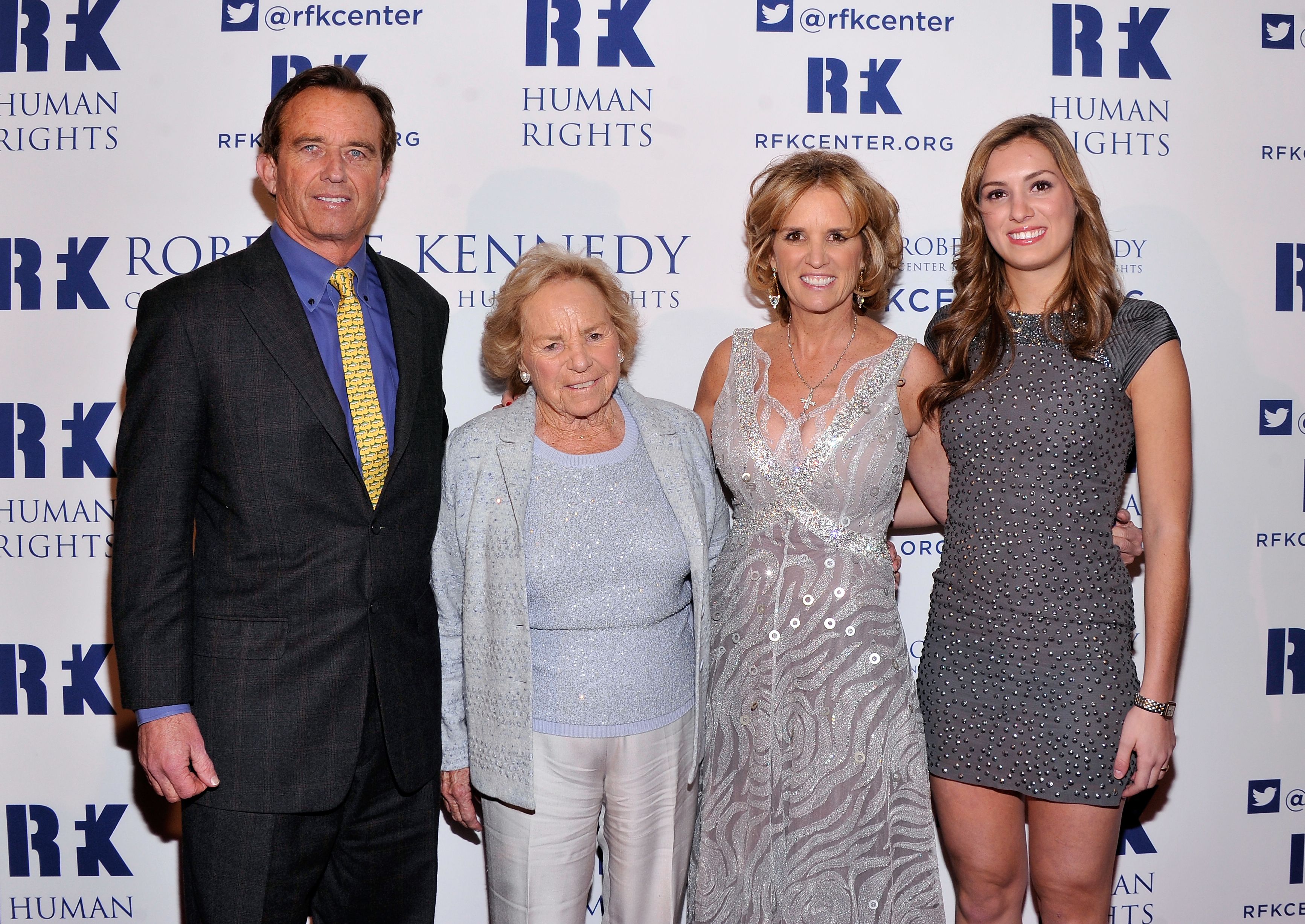 Robert F. Kennedy Jr., Ethel Kennedy, Kerry Kennedy, and Mariah Kennedy Cuomo during the Robert F. Kennedy Center For Justice And Human Rights 2013 Ripple Of Hope Awards Dinner on December 11, 2013 | Source: Getty Images